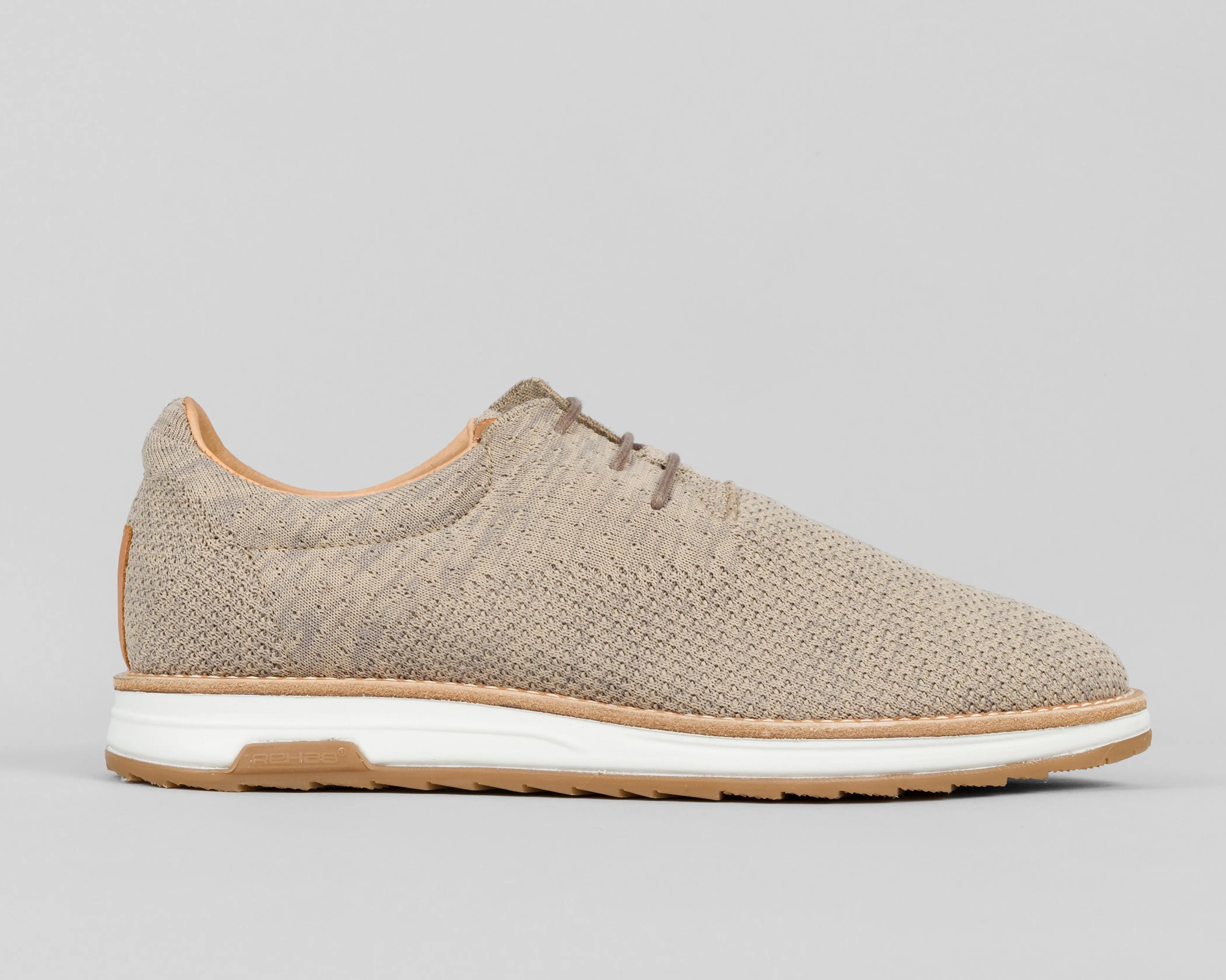 Nolan Knit | Zandkleurige veterschoen REHAB Footwear