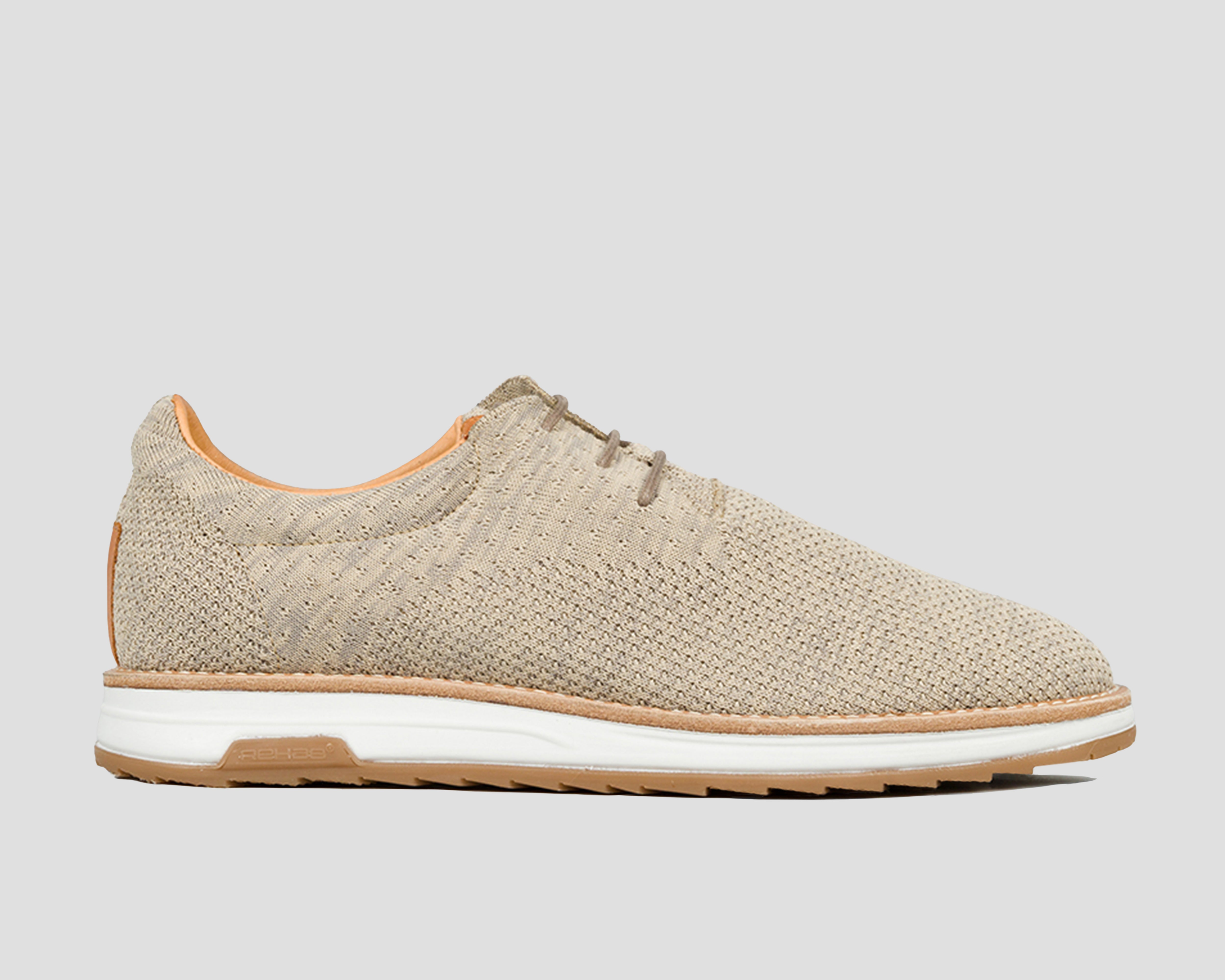 Nolan Knit | Zandkleurige veterschoen REHAB Footwear