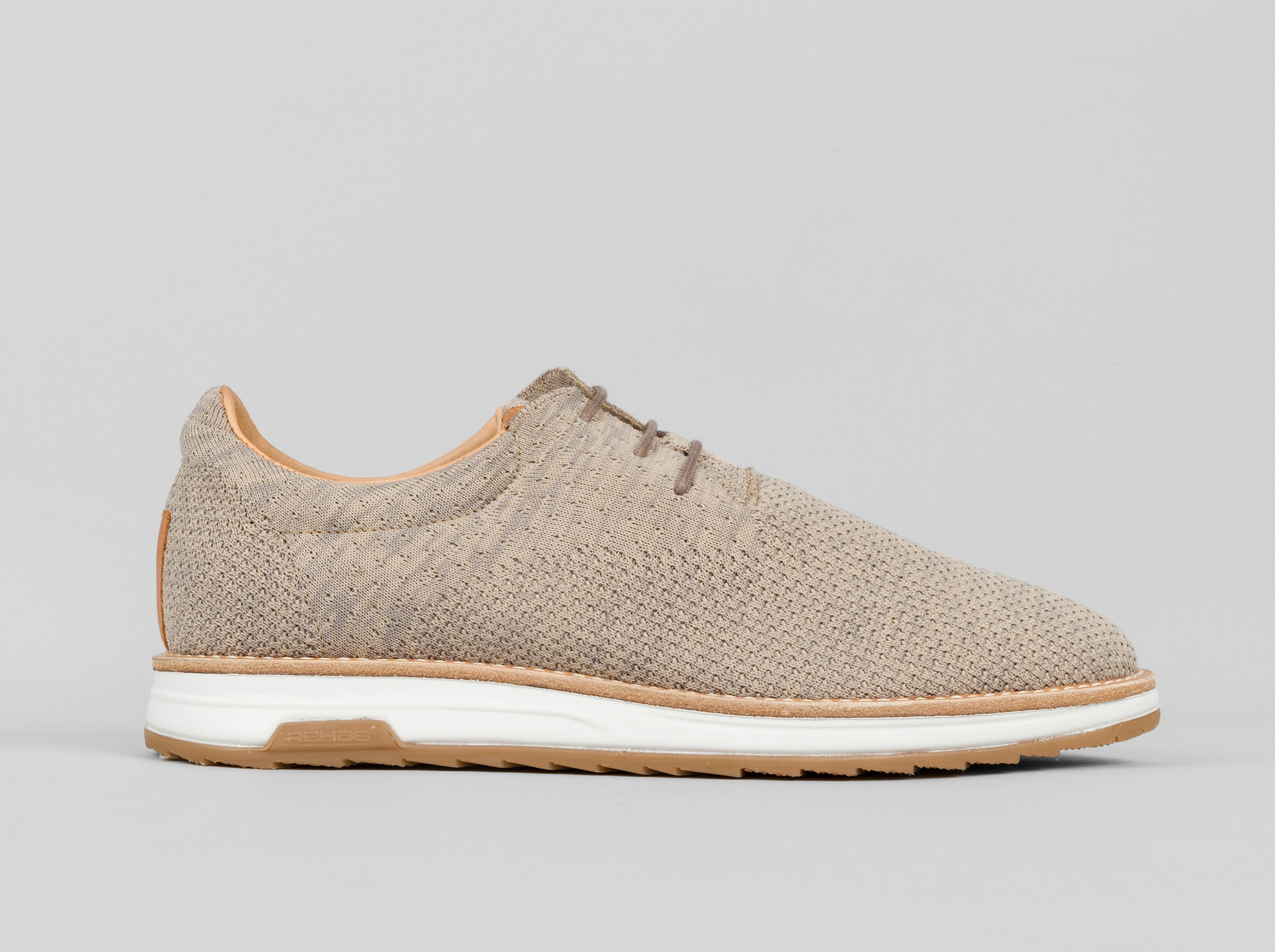 Nolan Knit | Zandkleurige veterschoen REHAB Footwear
