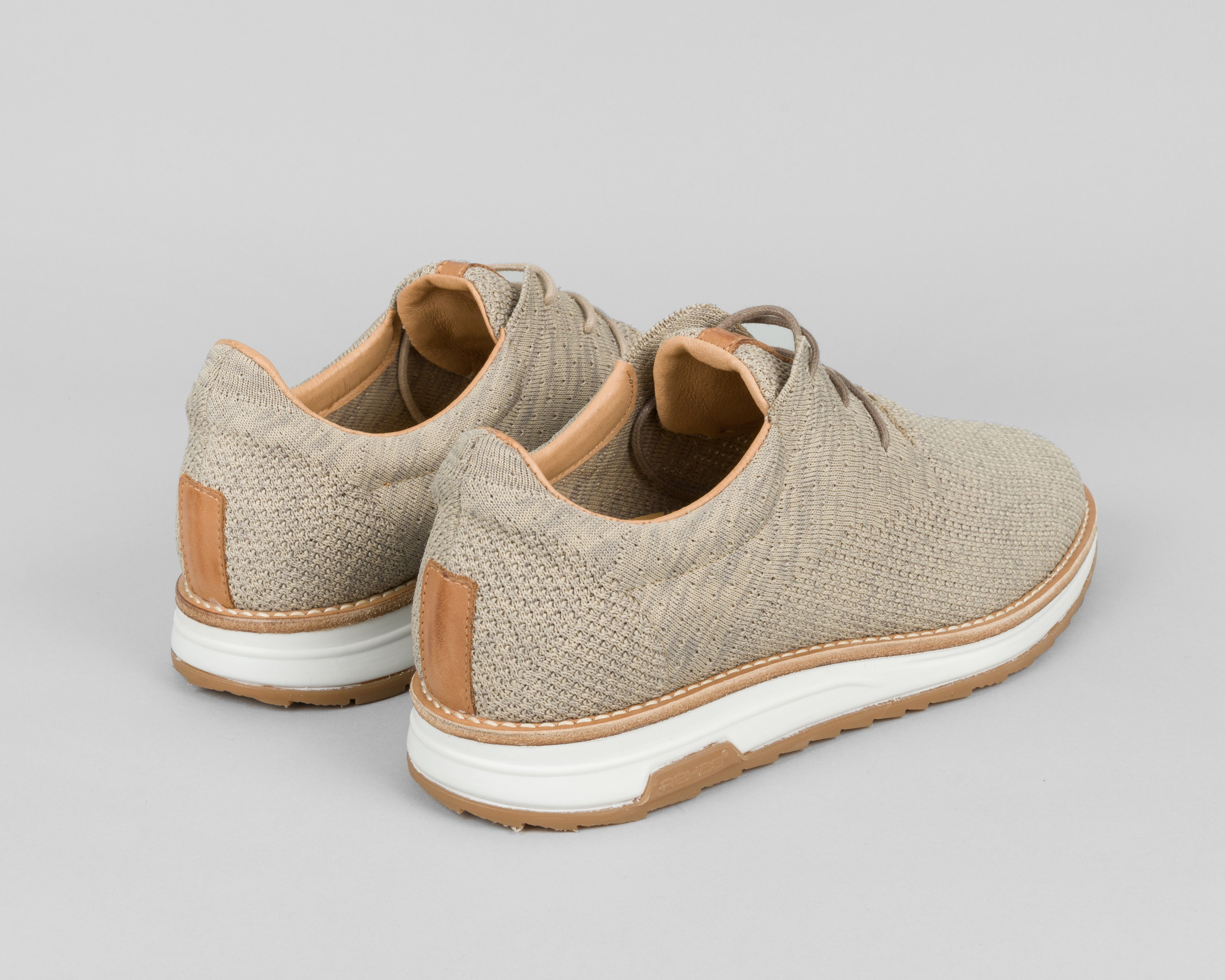 Nolan Knit | Zandkleurige veterschoen REHAB Footwear