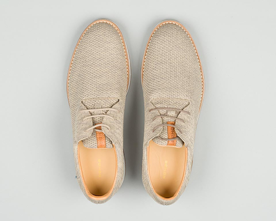 Nolan Knit | Zandkleurige veterschoen REHAB Footwear