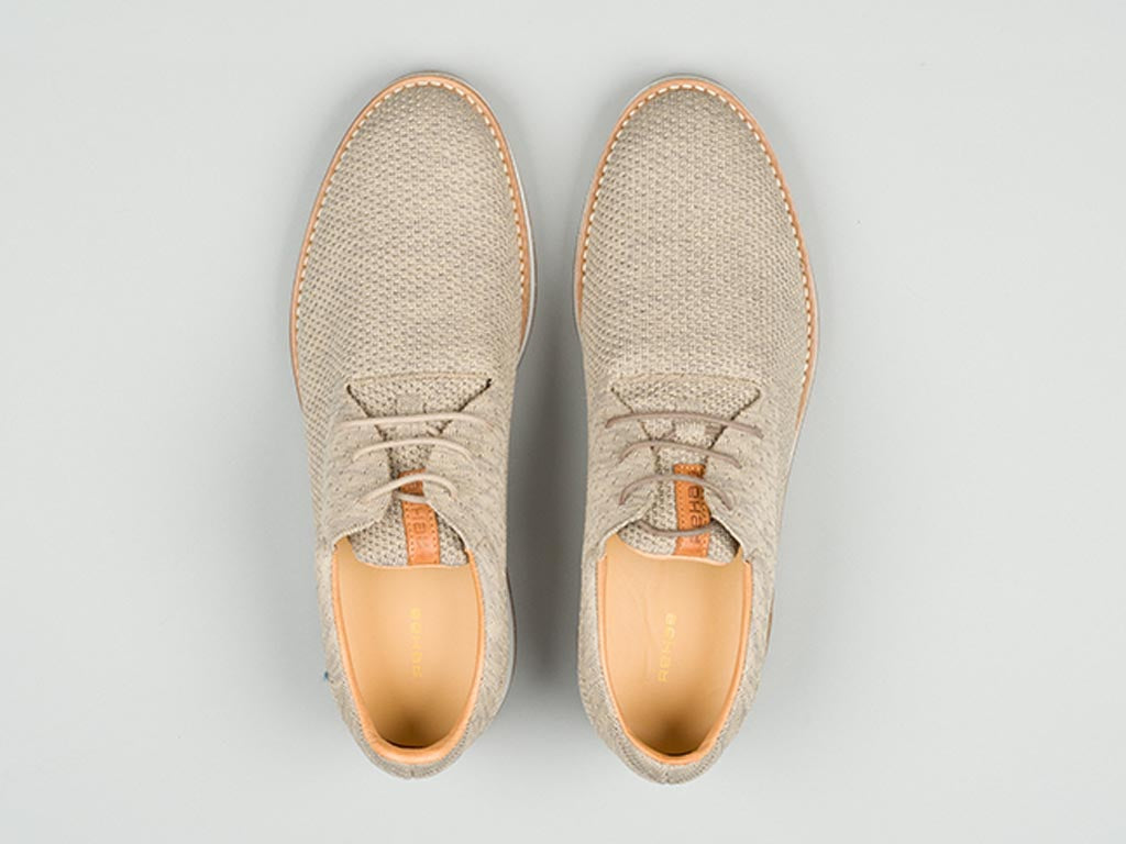 Nolan Knit | Zandkleurige veterschoen REHAB Footwear