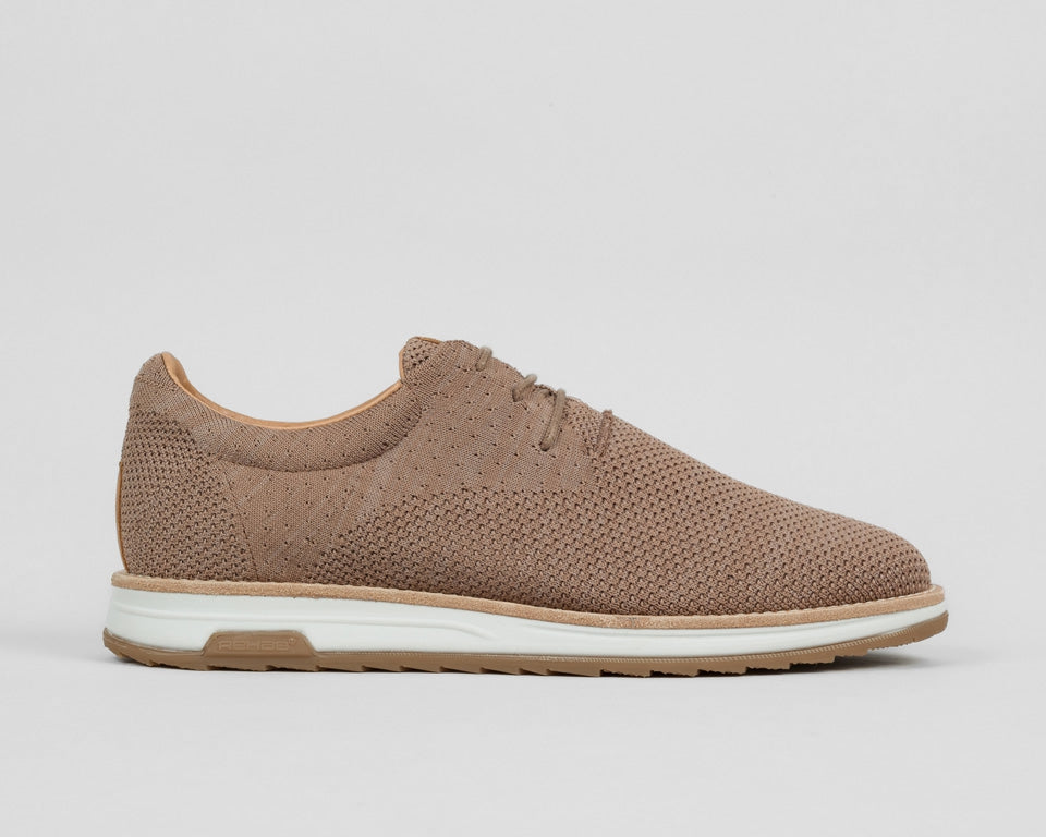 Nolan Knit | Taupe veterschoen REHAB Footwear