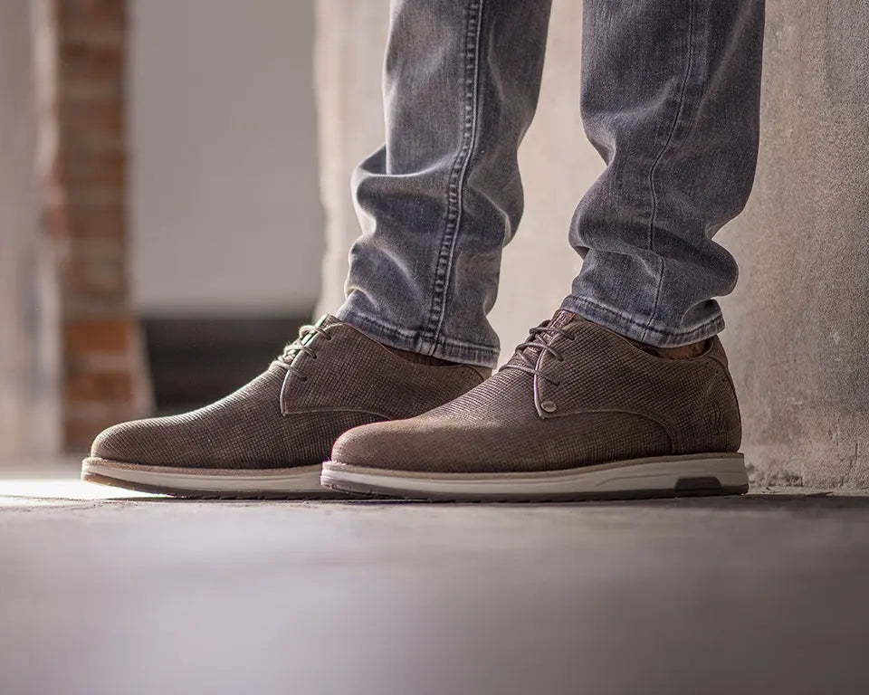 Nolan Square | Donkerbruine veterschoenen REHAB Footwear