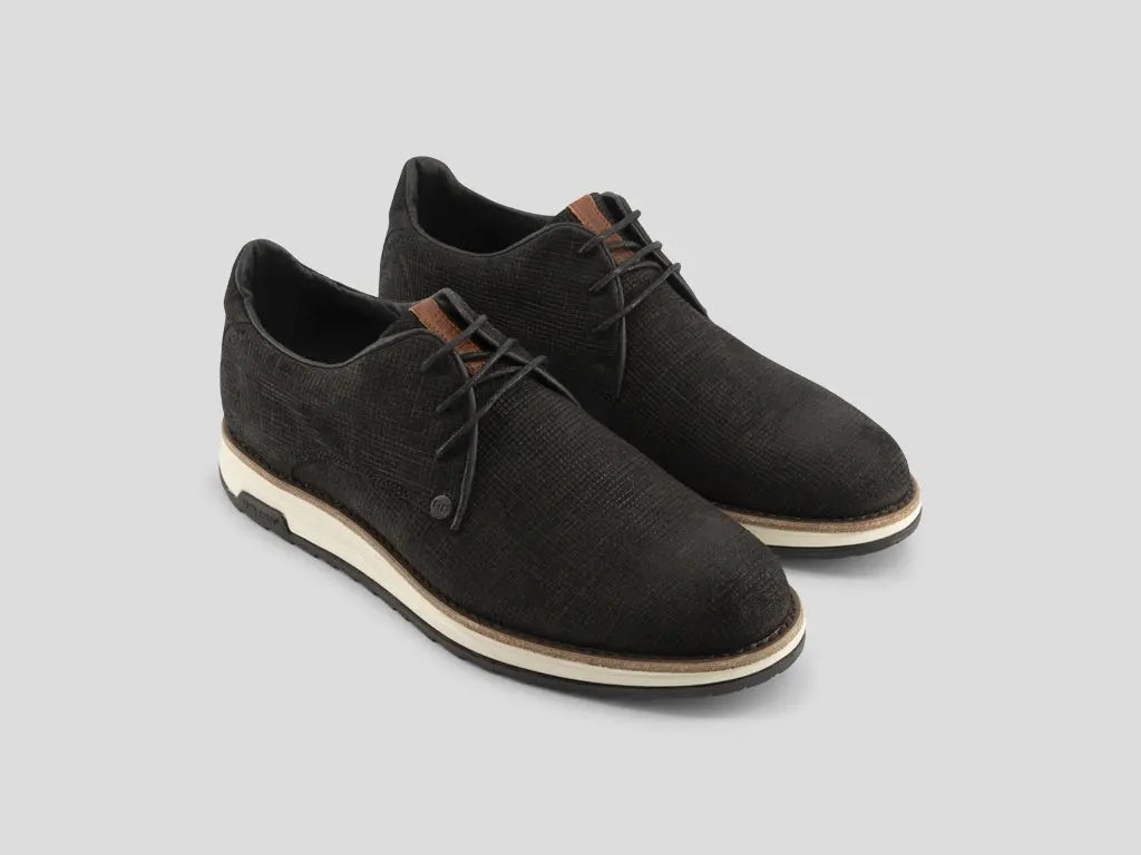 Nolan Square | Zwarte veterschoenen REHAB Footwear