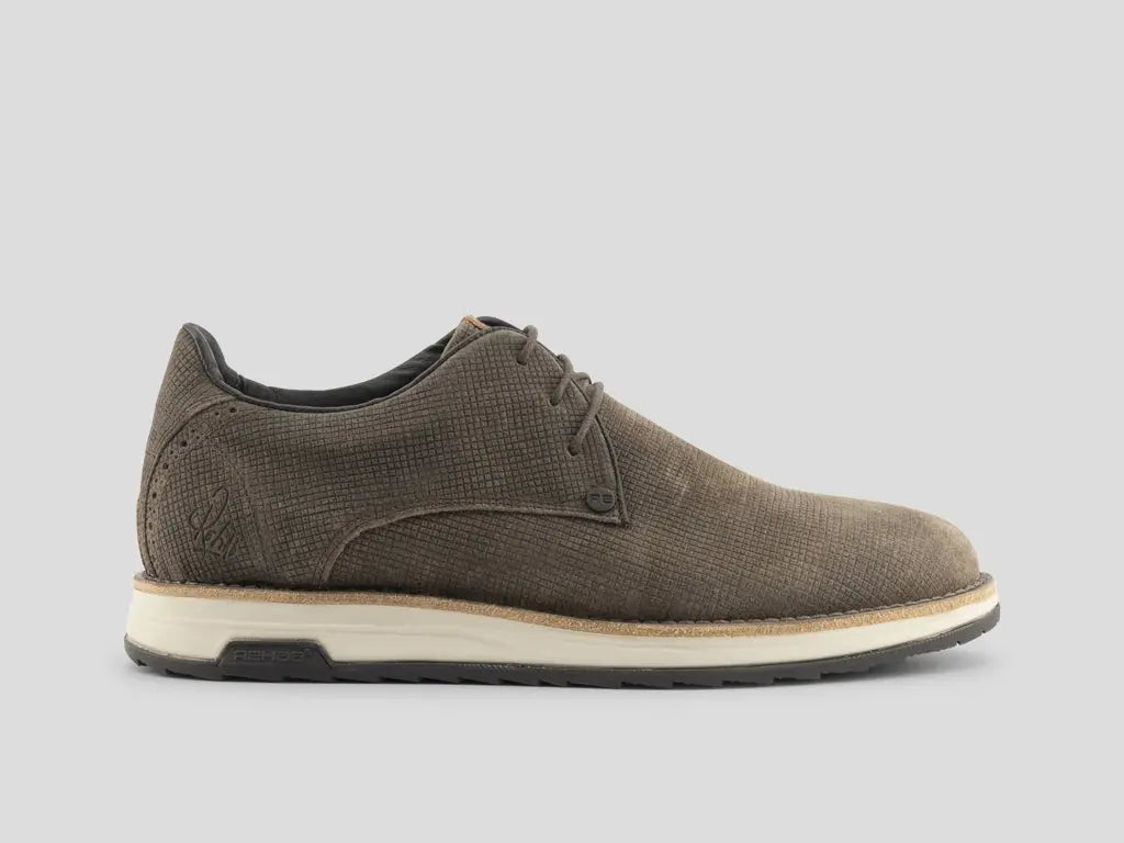 Nolan Square | Donkergrijze veterschoenen REHAB Footwear