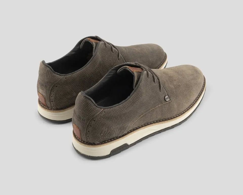 Nolan Square | Donkergrijze veterschoenen REHAB Footwear