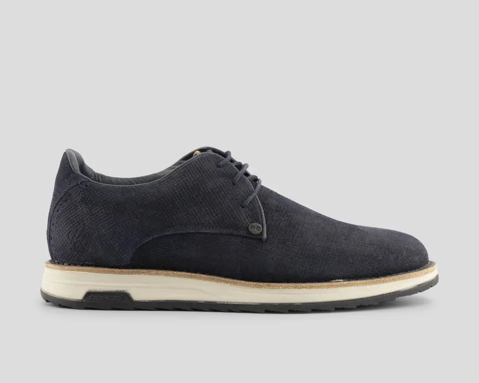 Nolan Square | Donkerblauwe veterschoenen REHAB Footwear