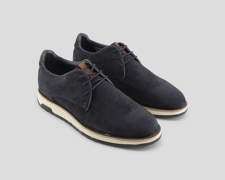 Nolan Square | Donkerblauwe veterschoenen REHAB Footwear