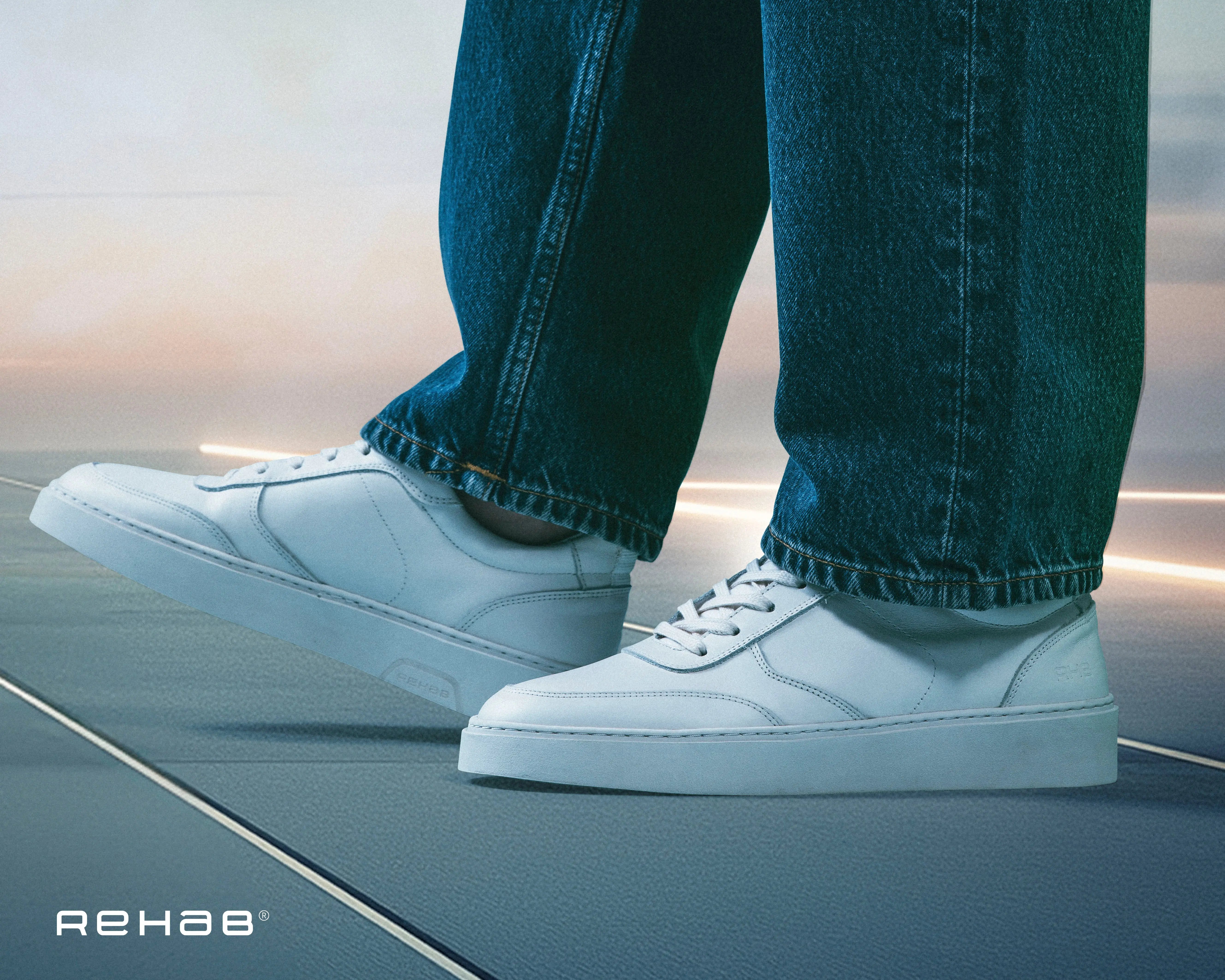 Oliver Lthr | Witte sneaker REHAB Footwear