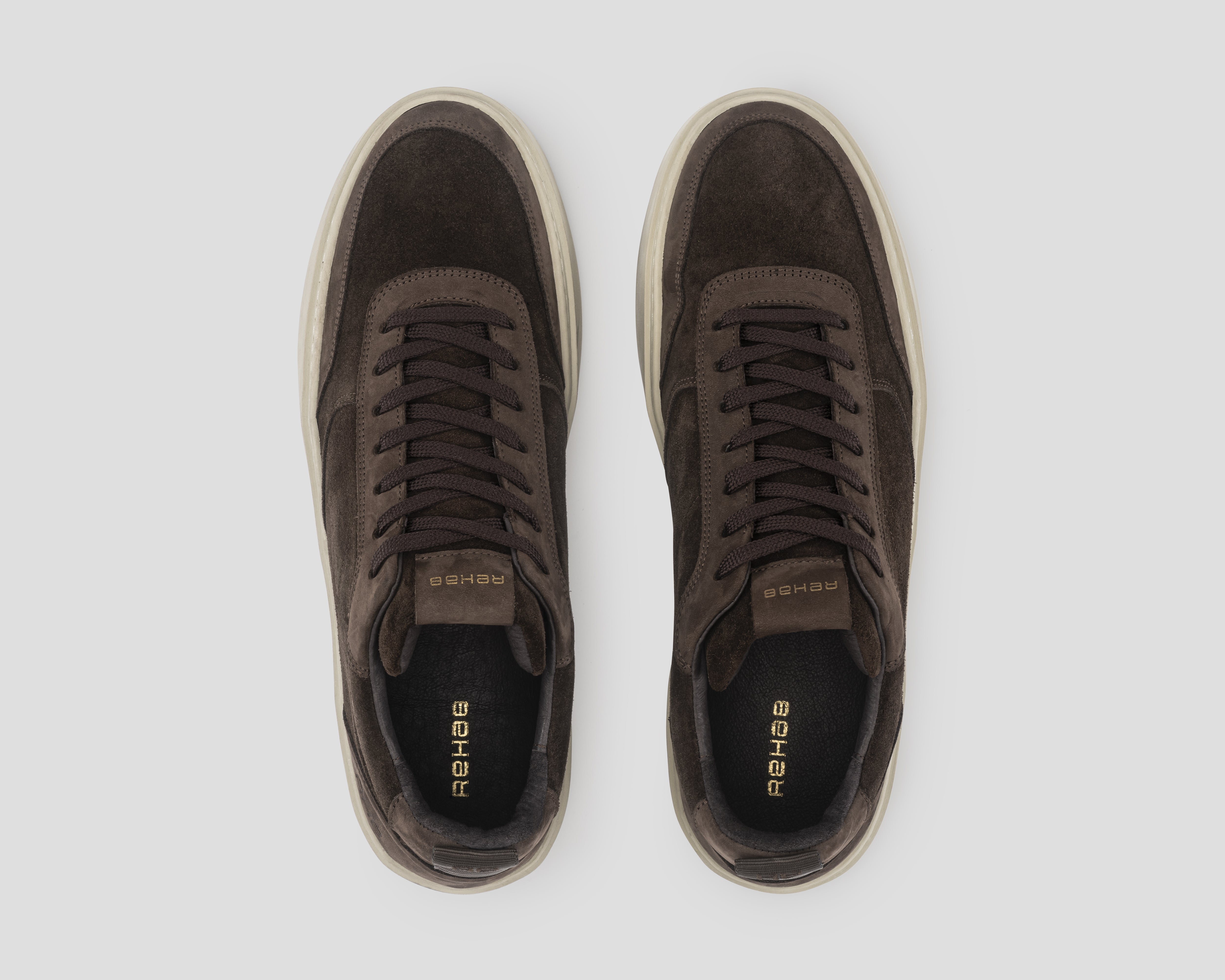 Oliver Mid Sue Nub | Donkerbruine sneaker REHAB Footwear
