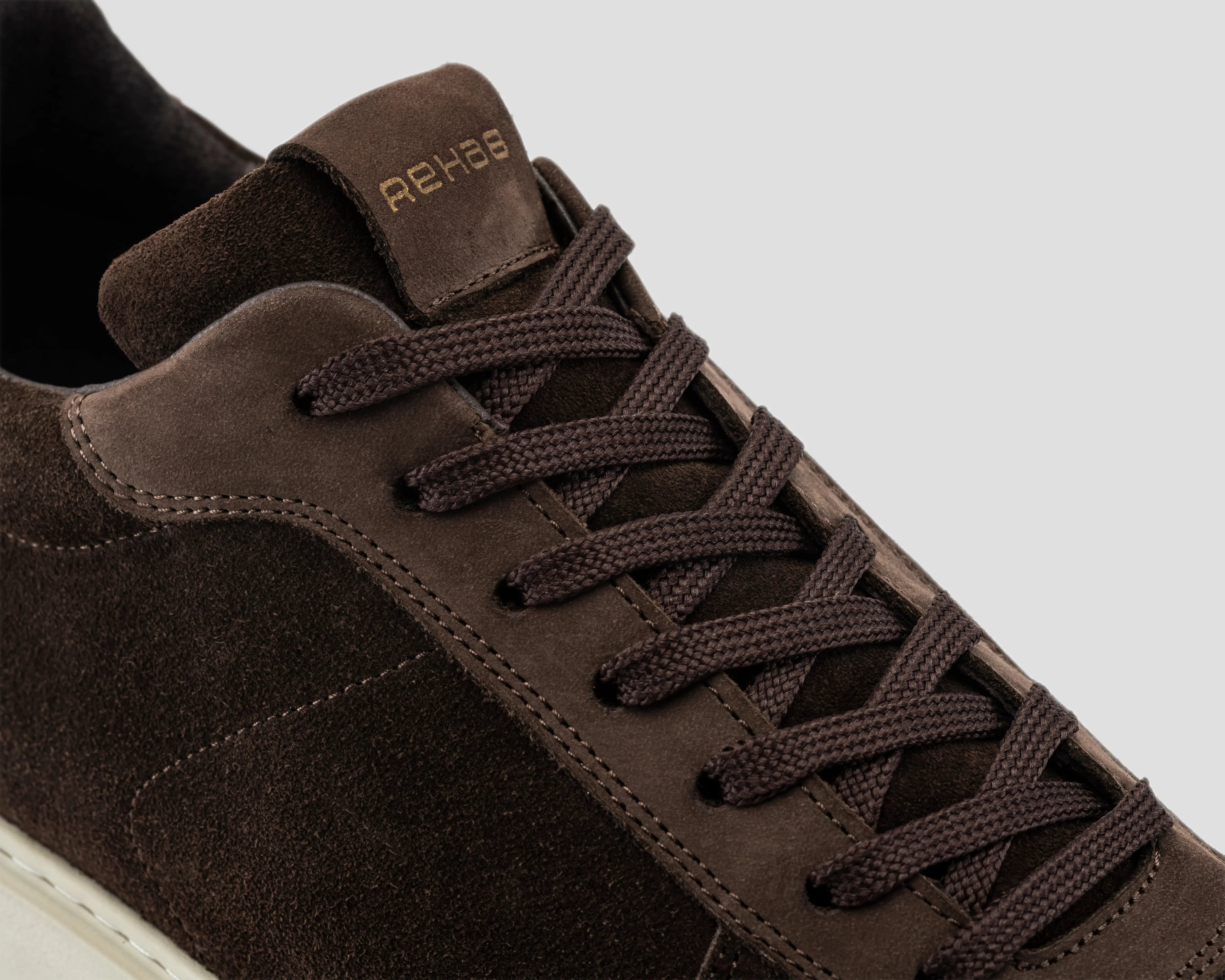 Oliver Mid Sue Nub | Donkerbruine sneaker REHAB Footwear