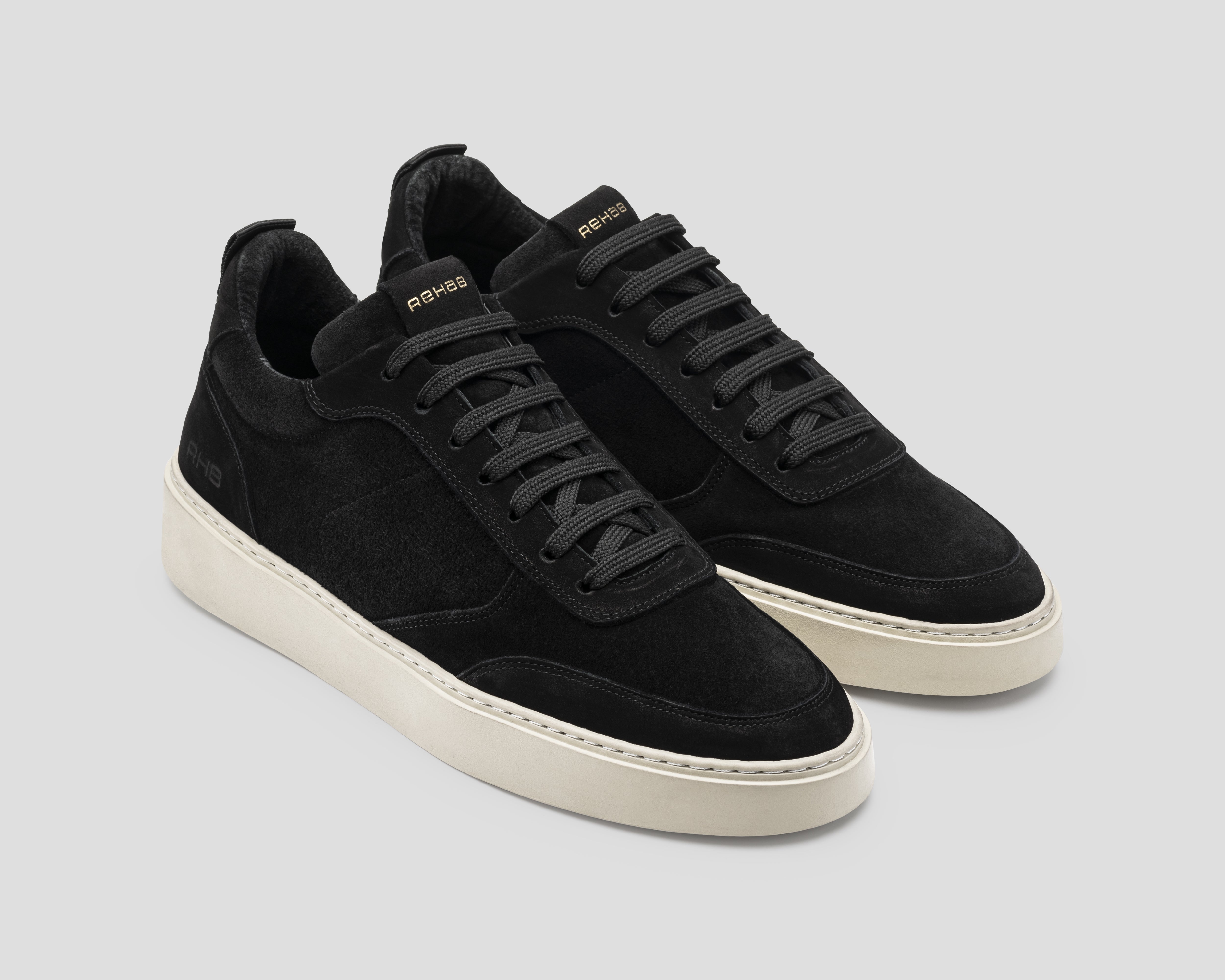 Oliver Mid Sue Nub | Zwarte sneaker REHAB Footwear