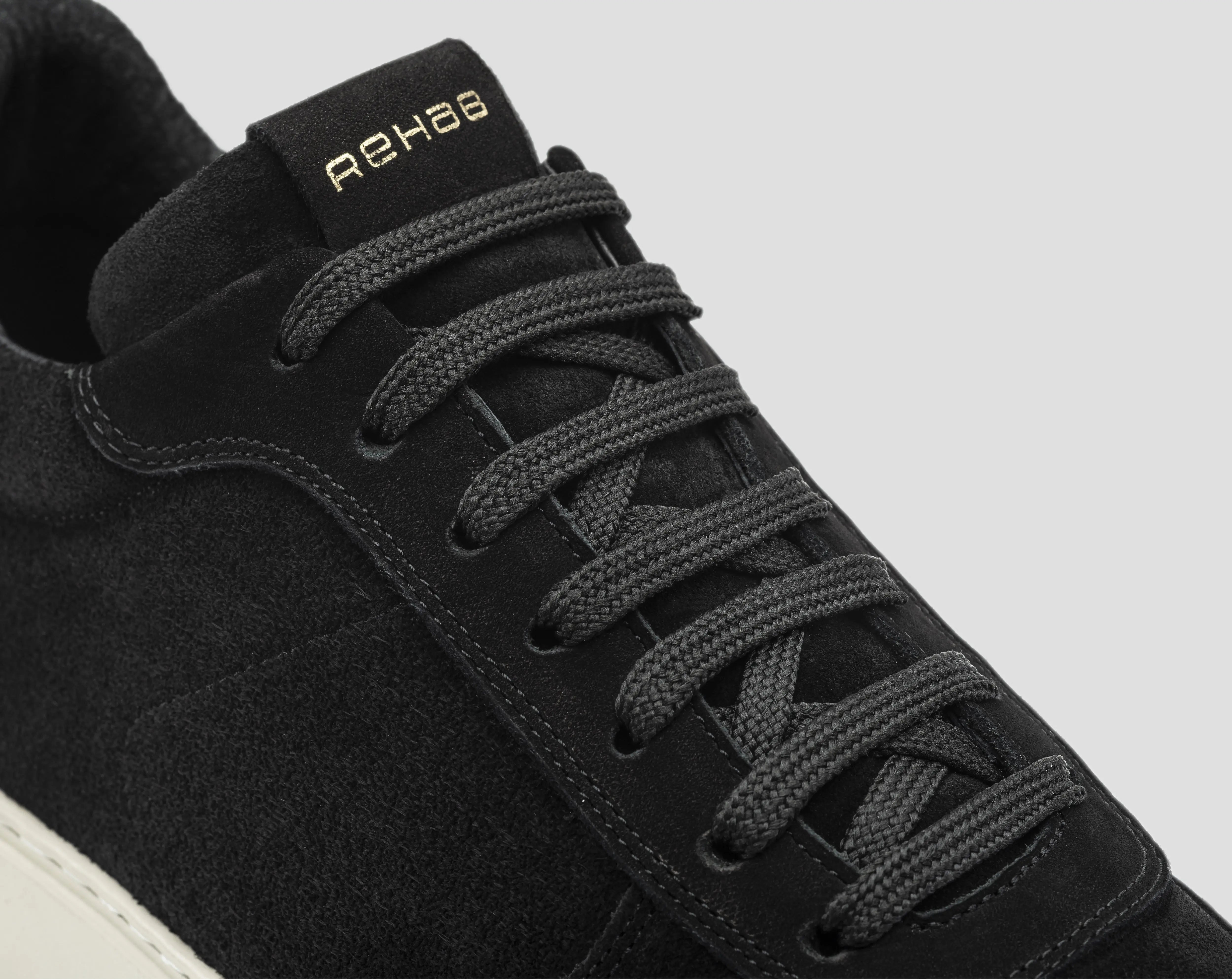 Oliver Mid Sue Nub | Zwarte sneaker REHAB Footwear