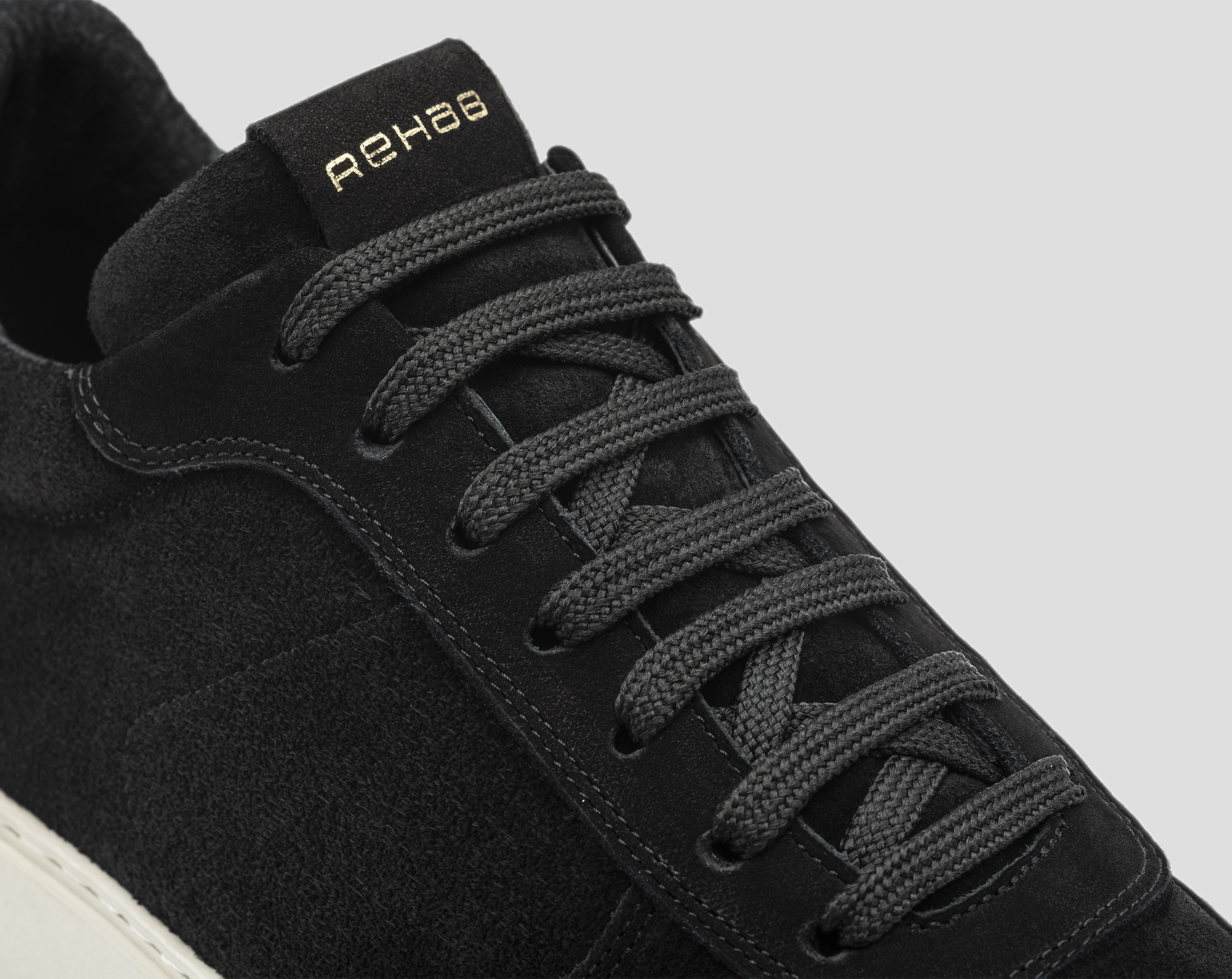 Oliver Mid Sue Nub | Zwarte sneaker REHAB Footwear