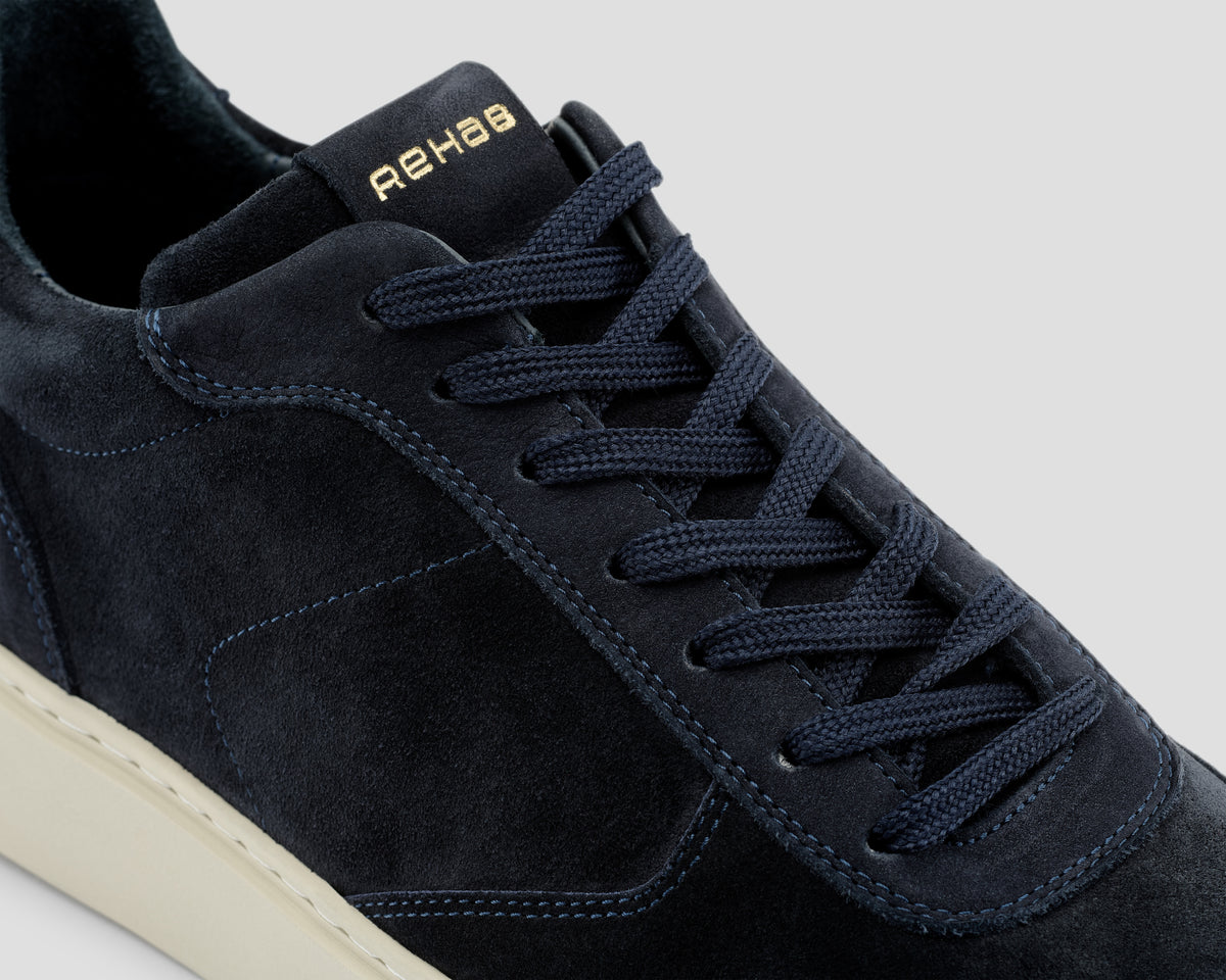 Oliver Mid Sue Nub | Donkerblauwe sneaker REHAB Footwear