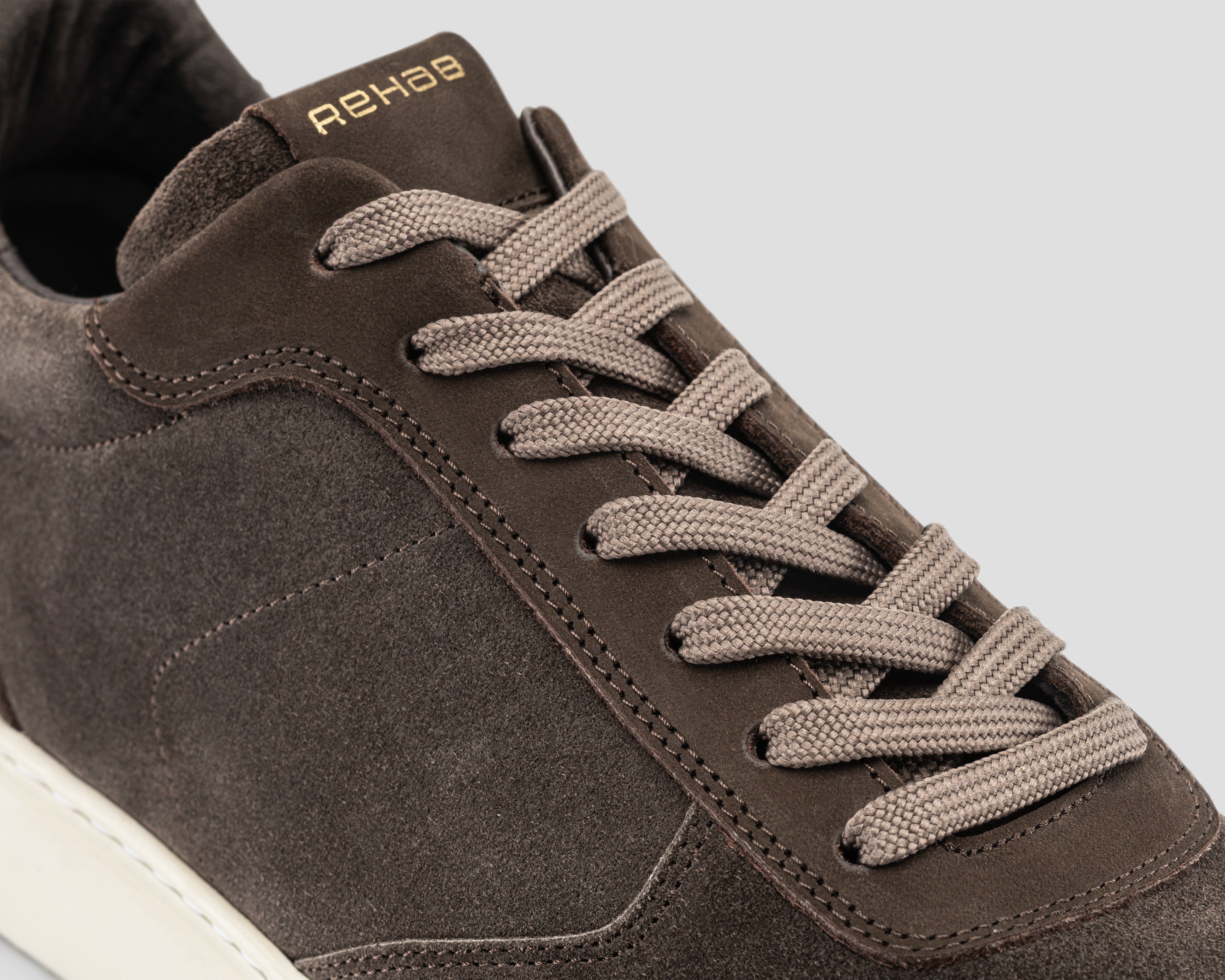 Oliver Mid Sue Nub | Grijsbruine sneaker REHAB Footwear