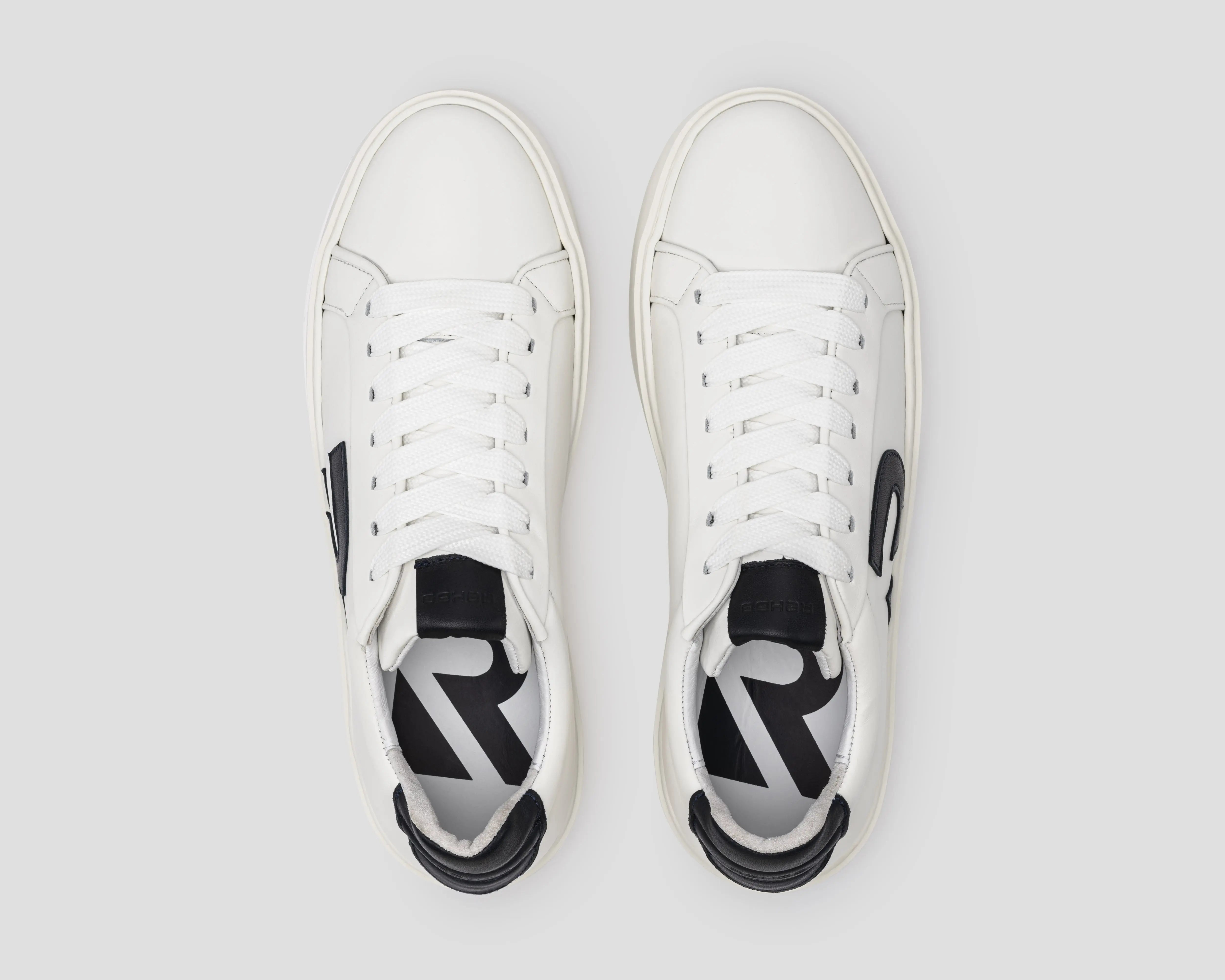 Otis Lthr | Wit-blauwe sneaker REHAB Footwear