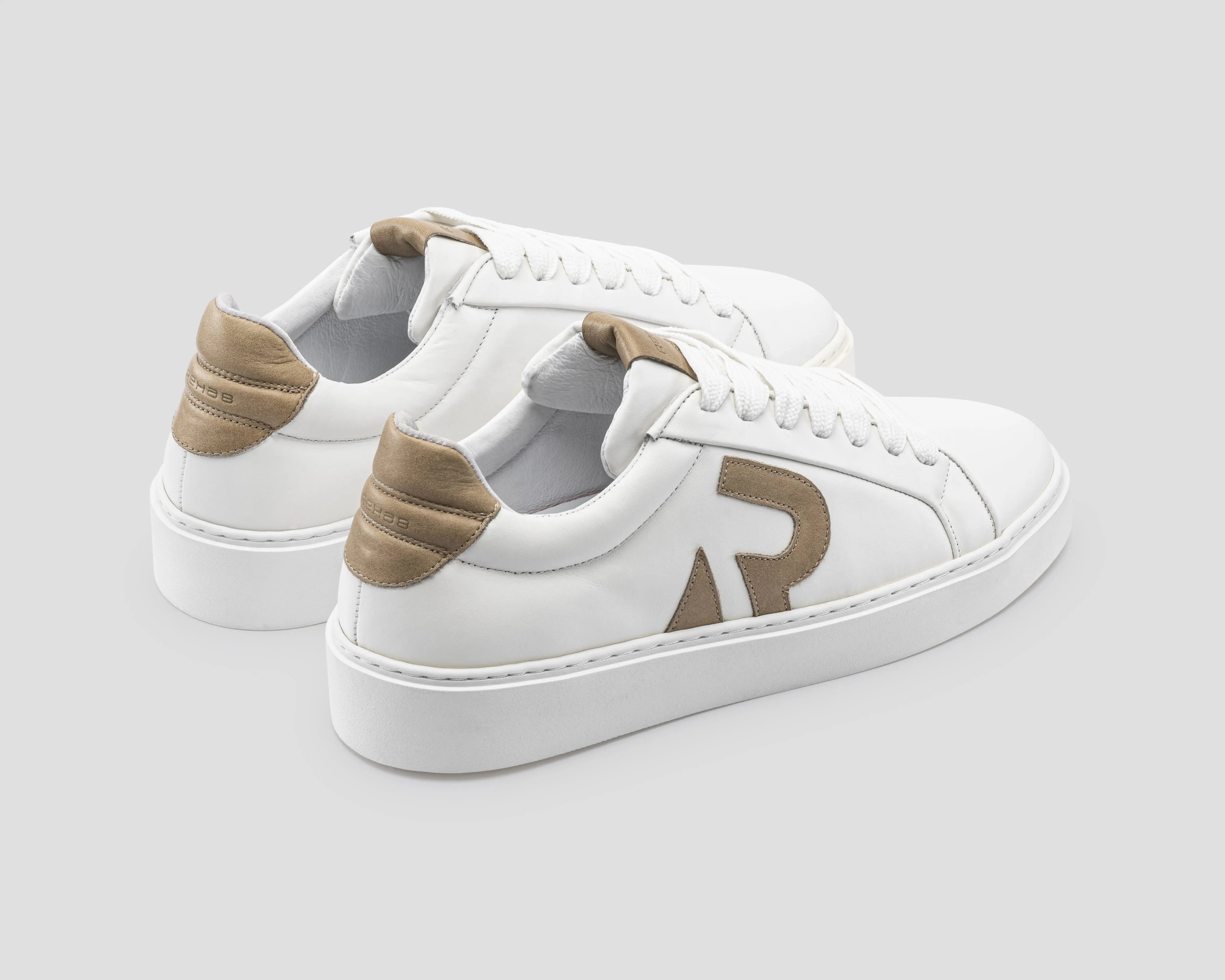 Otis Lthr | Wit-zand sneaker REHAB Footwear