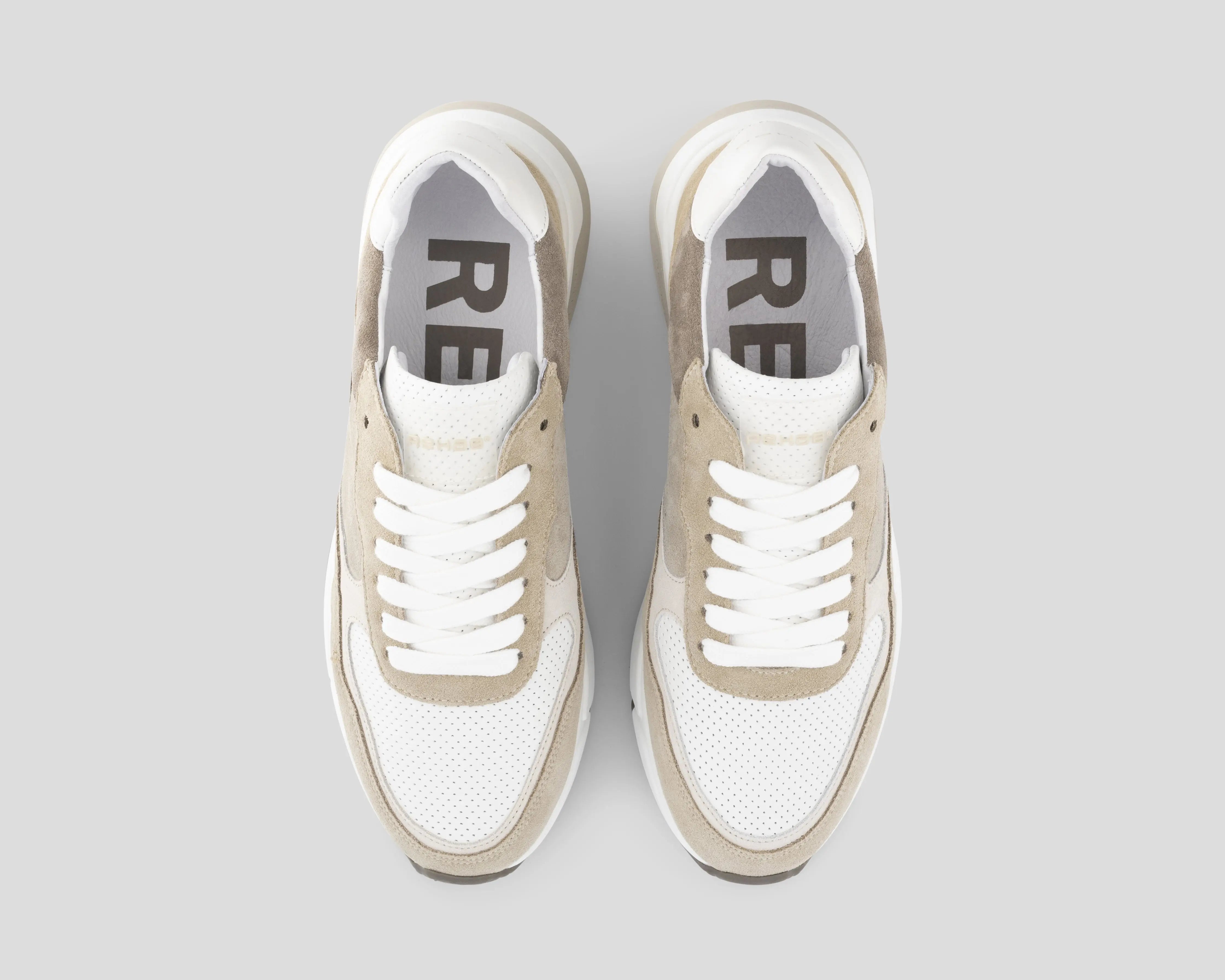 Booster Sue Lthr | Multi-zandkleurige sneakers REHAB Footwear