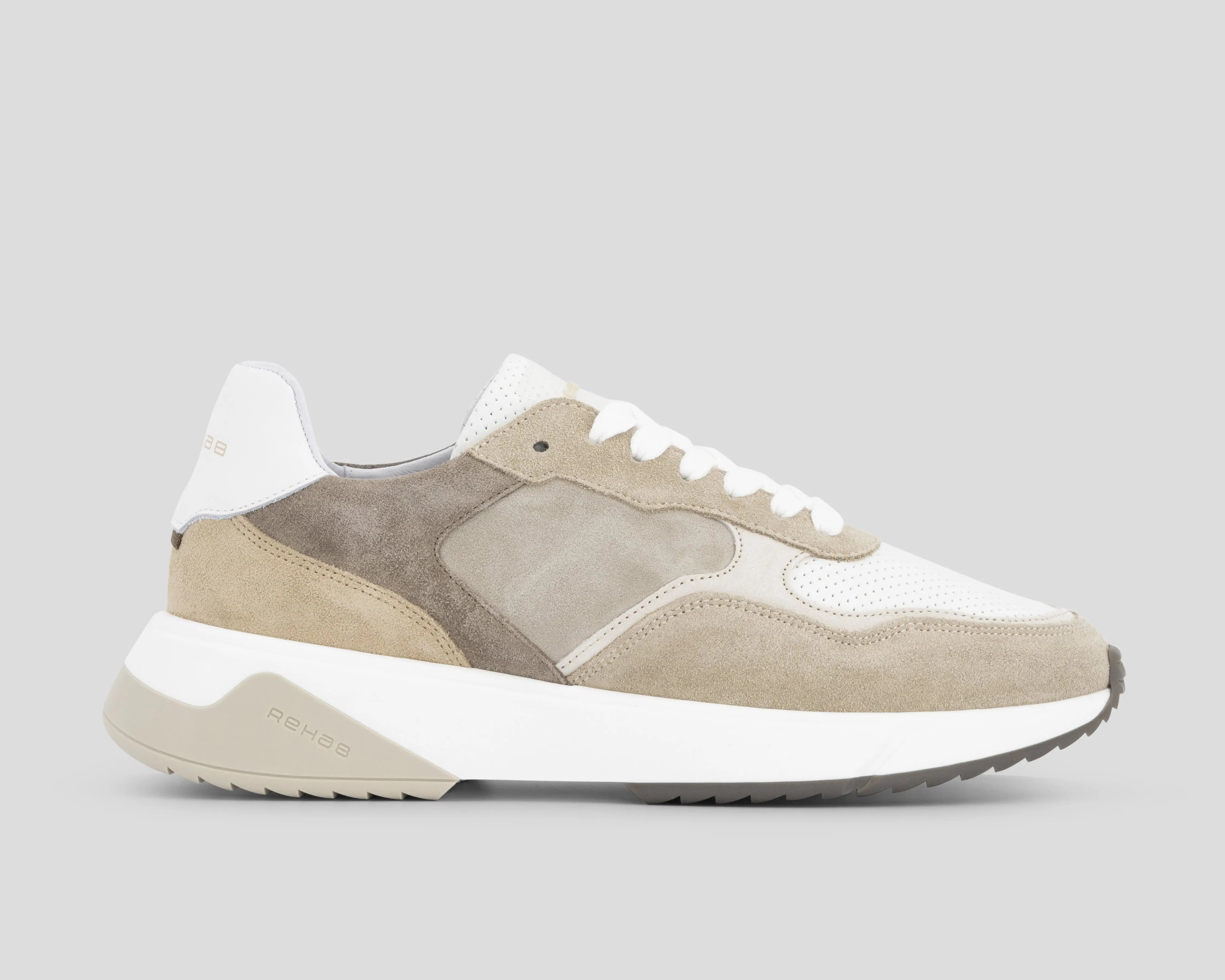 Booster Sue Lthr | Multi-zandkleurige sneakers REHAB Footwear