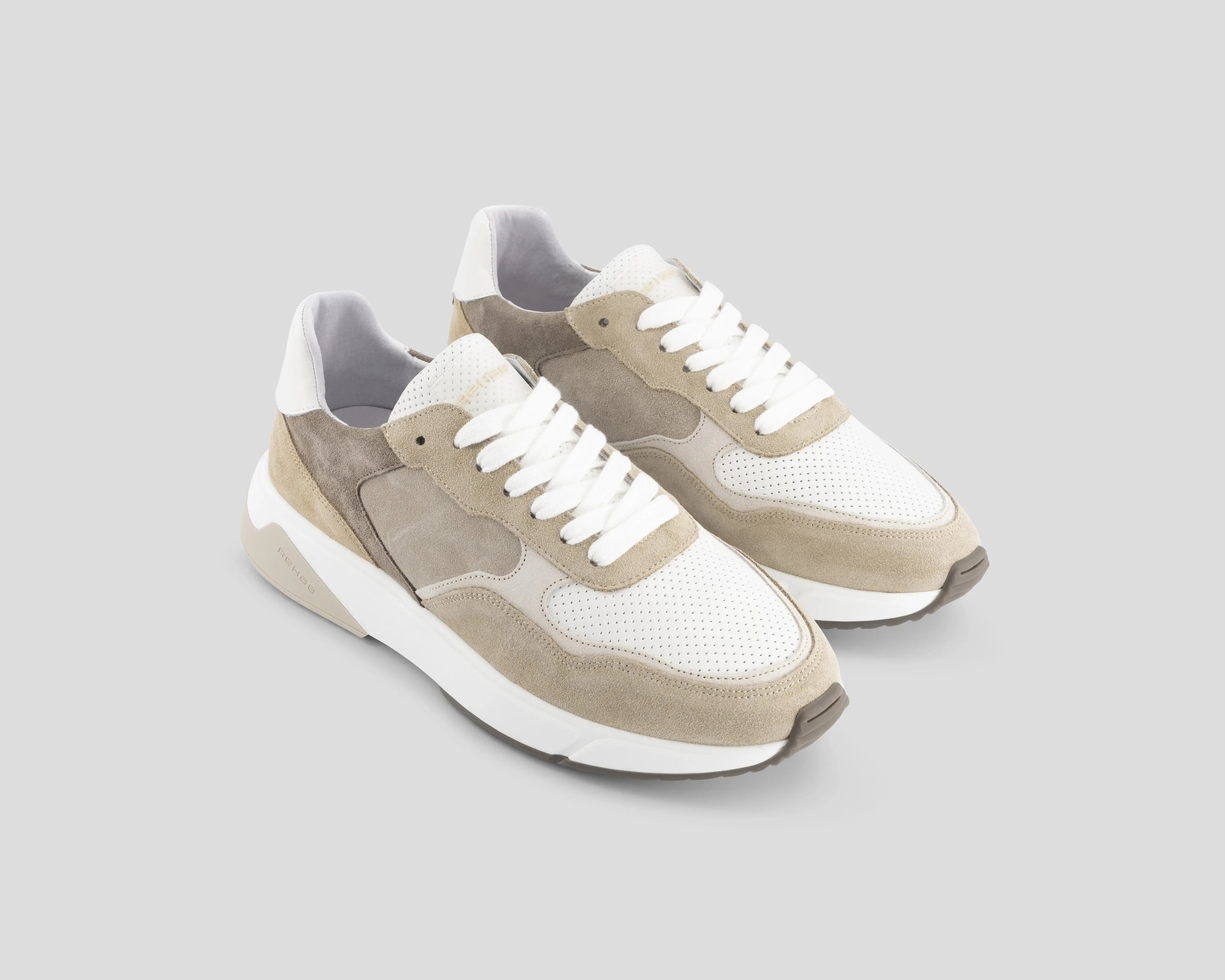 Booster Sue Lthr | Multi-zandkleurige sneakers REHAB Footwear