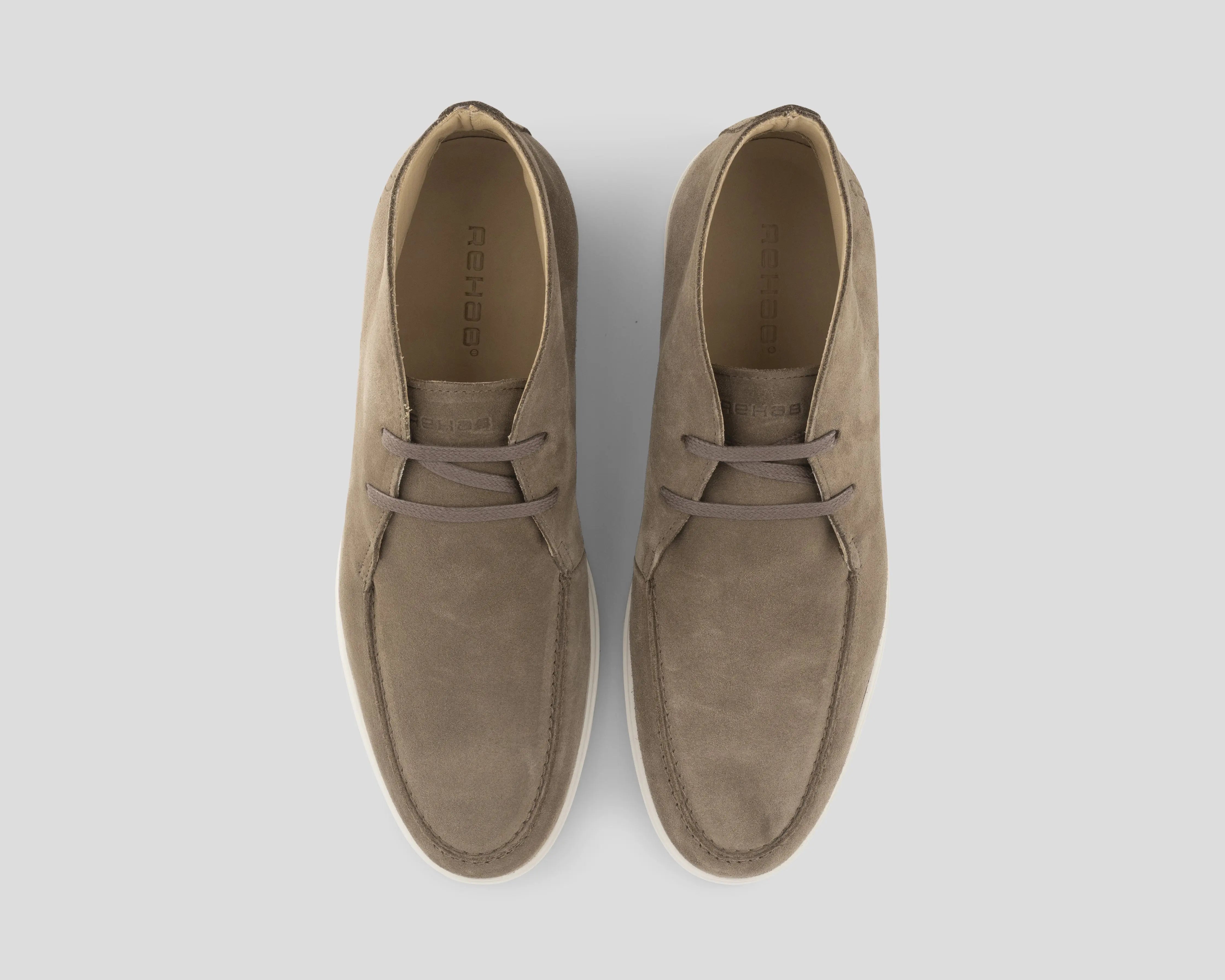 Stanley | Taupe-kleurige veterschoenen REHAB Footwear