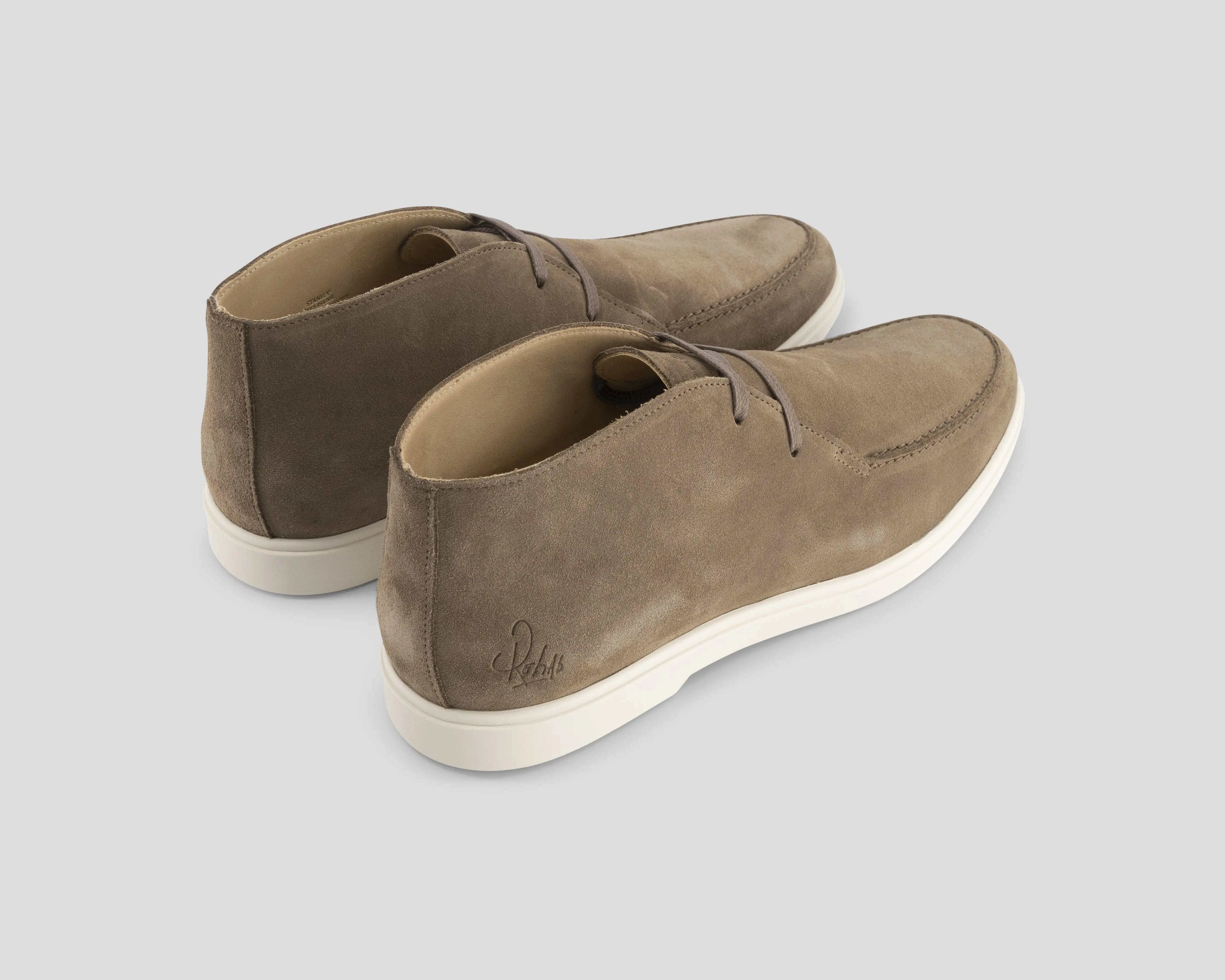 Stanley | Taupe-kleurige veterschoenen REHAB Footwear