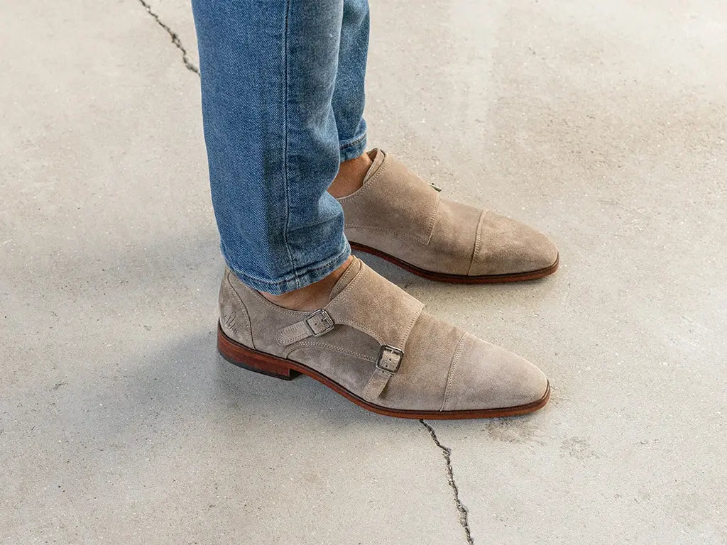 Phill Sue | Khaki gespschoenen REHAB Footwear