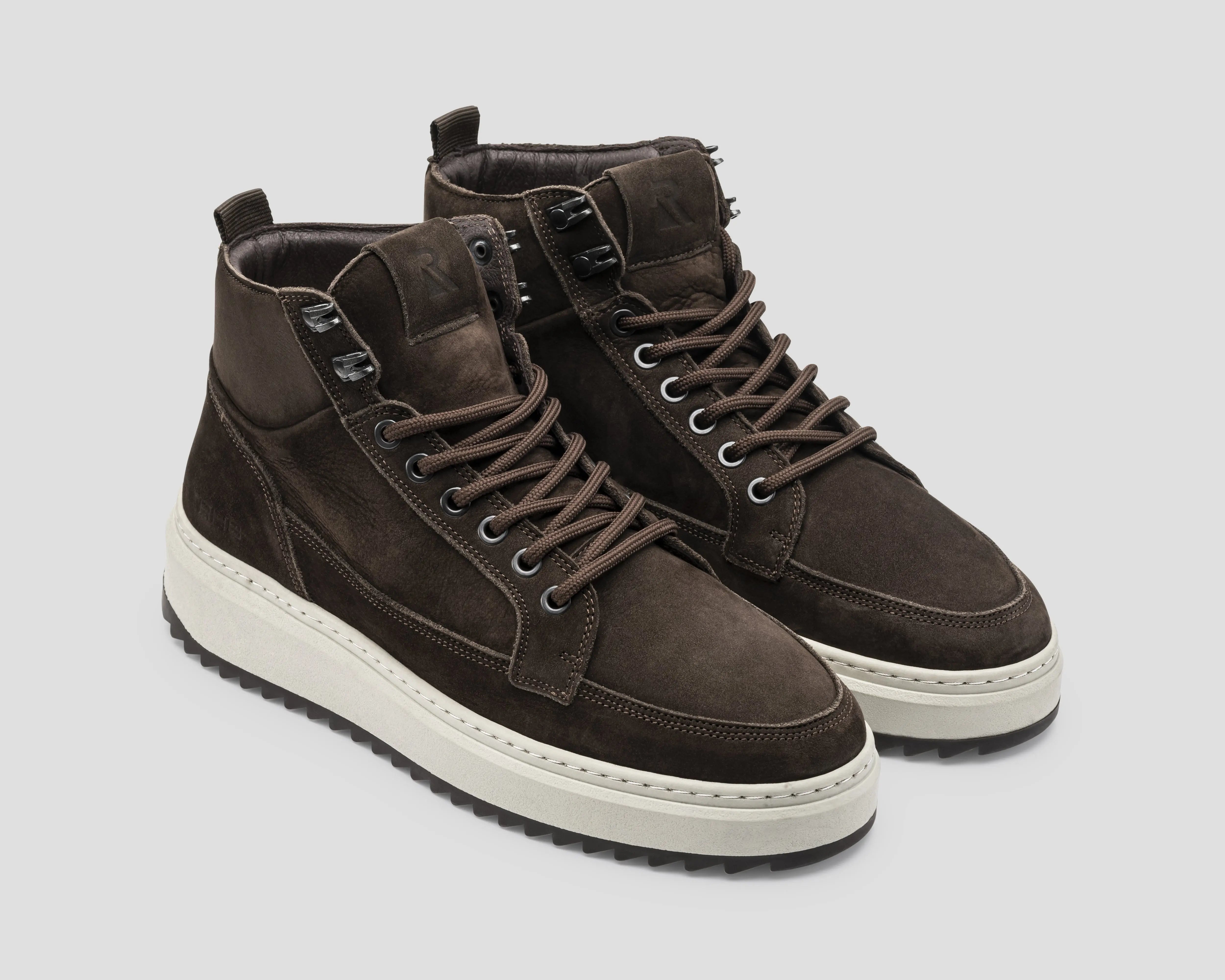 Rafa Nub | Donkerbruine boots REHAB Footwear