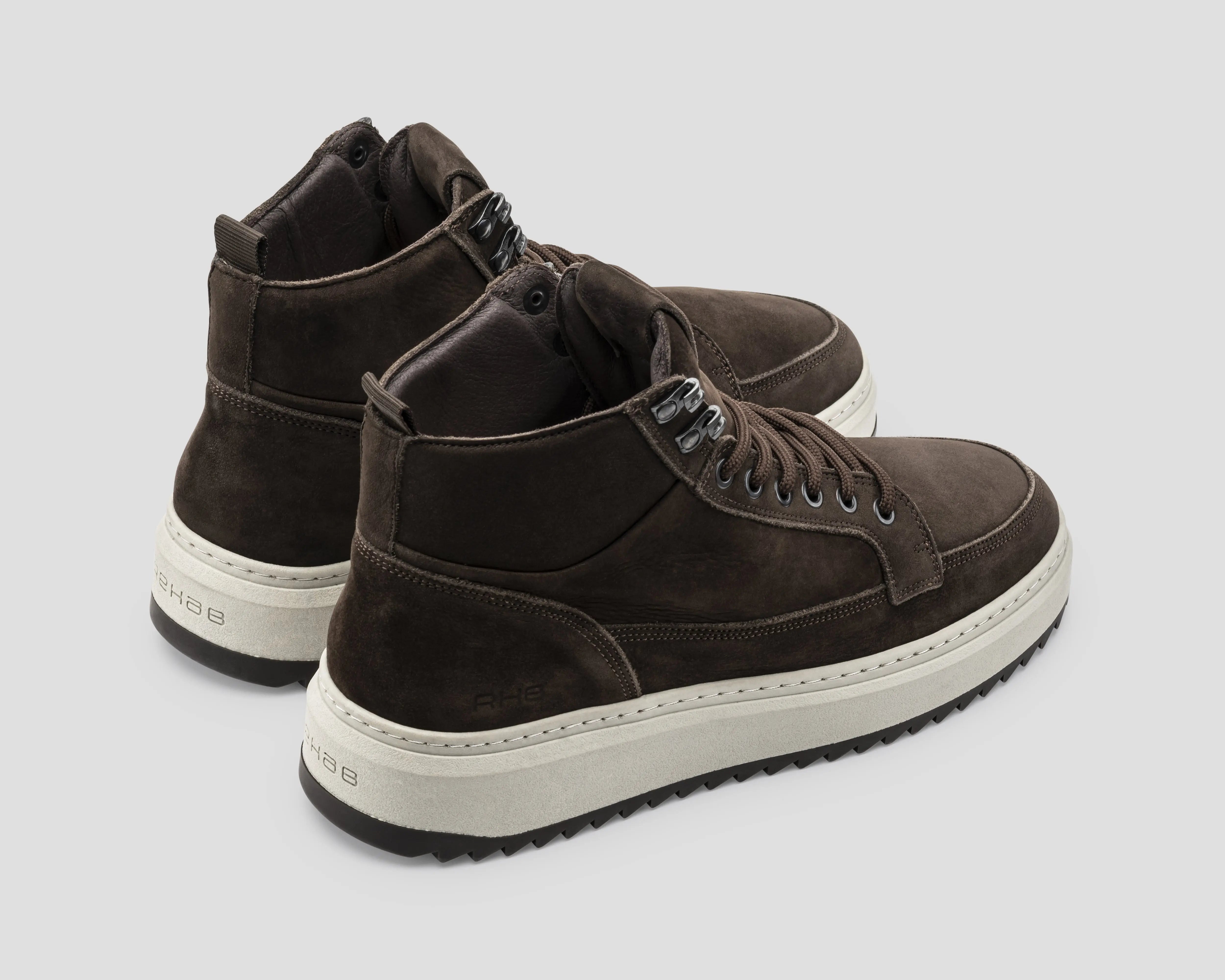 Rafa Nub | Donkerbruine boots REHAB Footwear