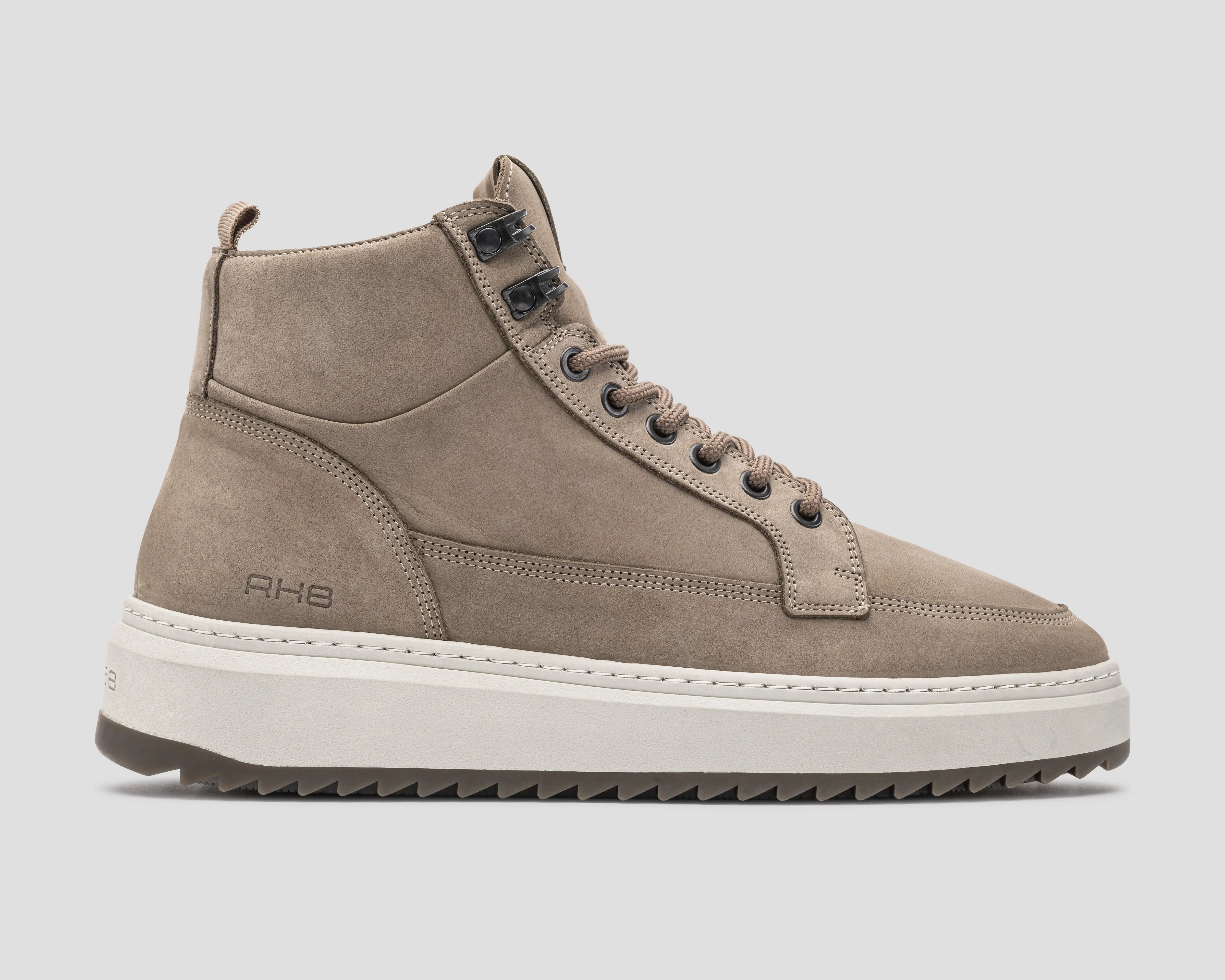 Rafa Nub | Zijkant taupekleurige boots REHAB Footwear