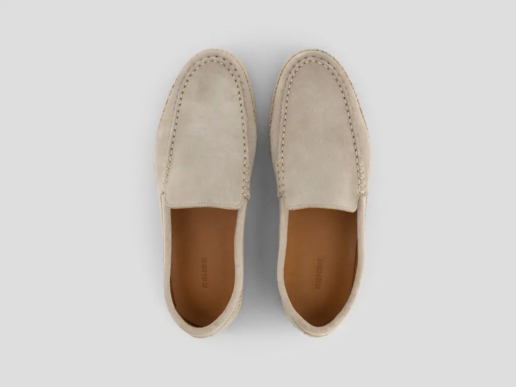 Raffaello | Khaki loafers REHAB Footwear