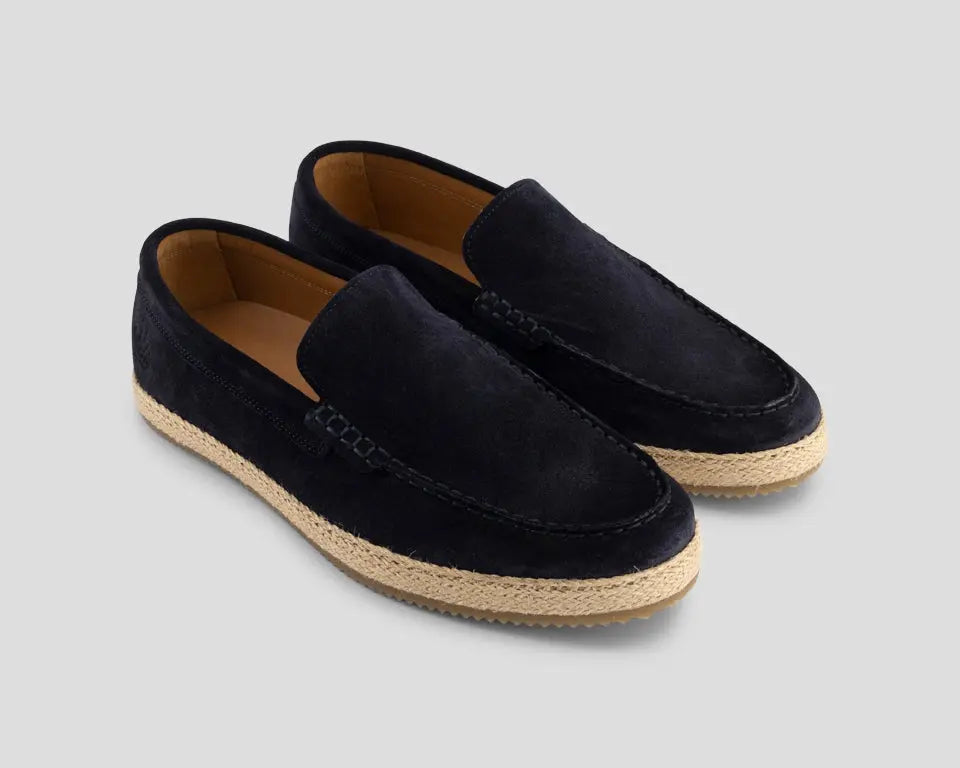 Raffaello | Donkerblauwe loafers REHAB Footwear