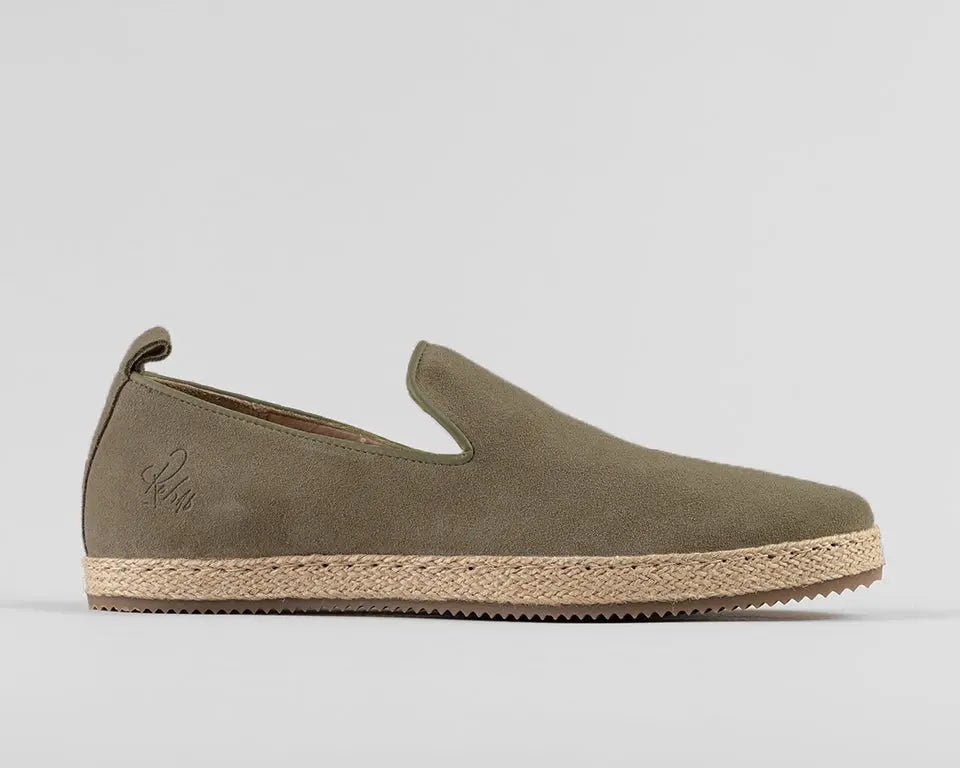 Ricardo | Donkergroene espadrille REHAB Footwear