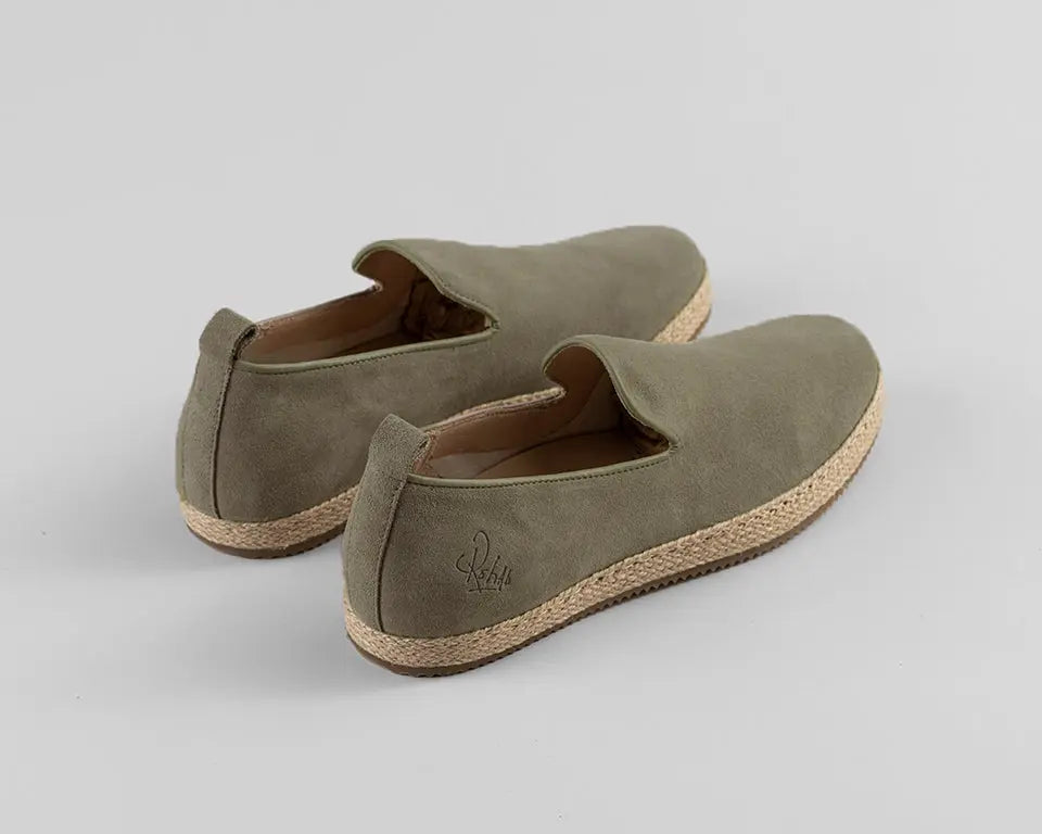 Ricardo | Donkergroene espadrille REHAB Footwear