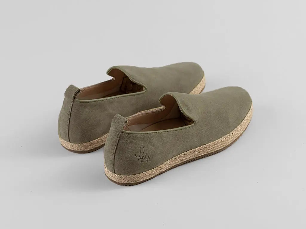 Ricardo | Donkergroene espadrille REHAB Footwear