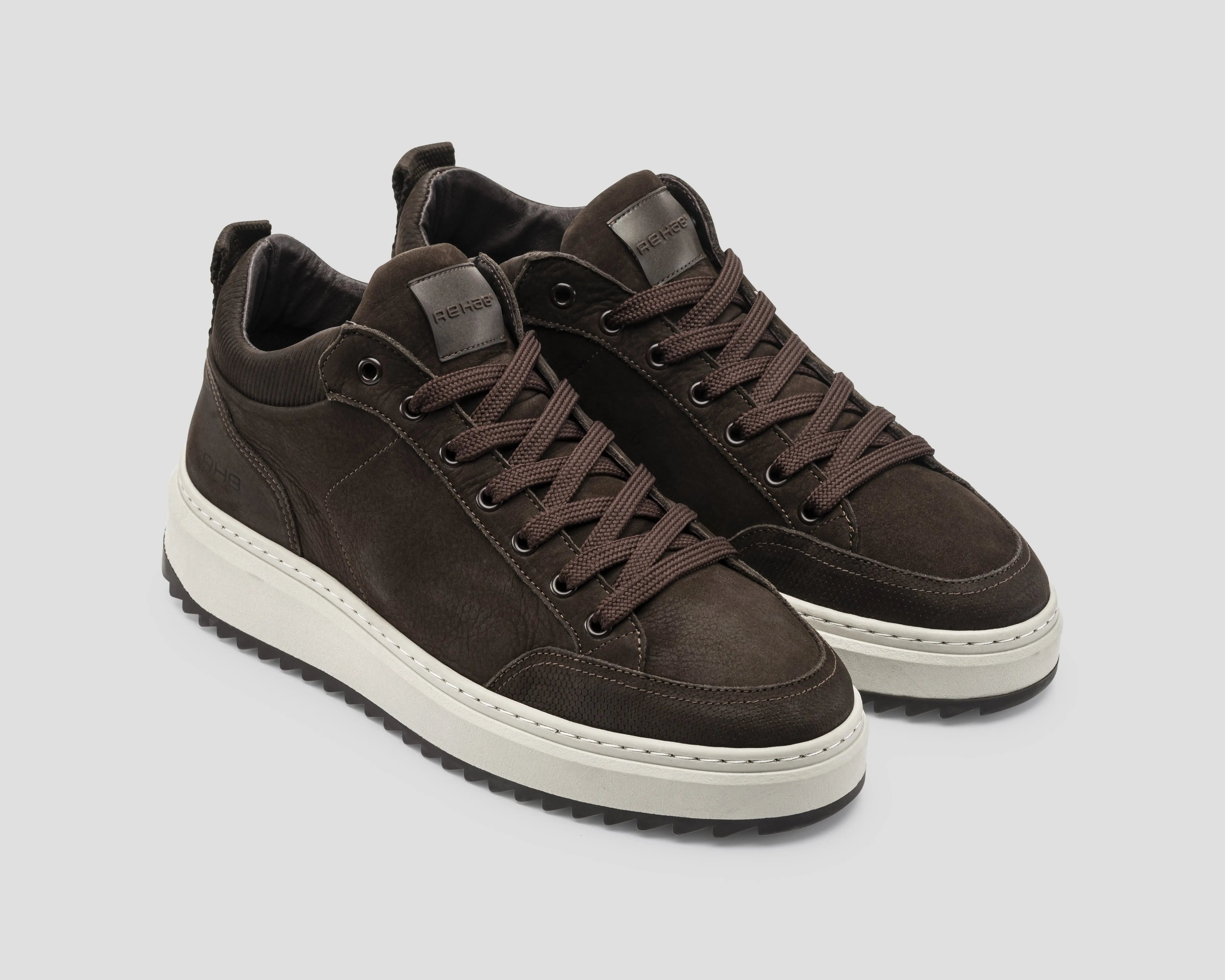 Russel Nub | Donkerbruine sneaker REHAB Footwear