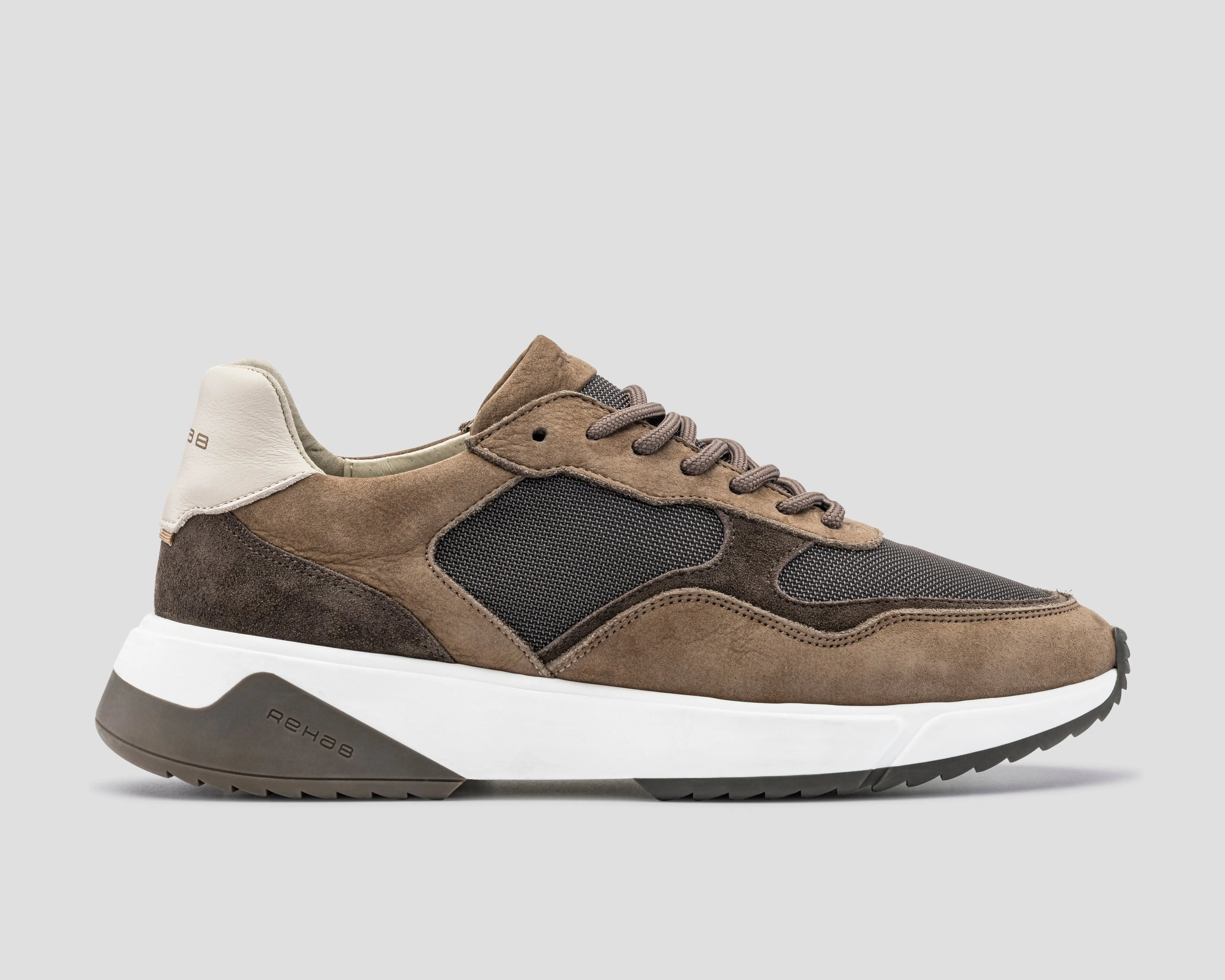 Booster Mix | Taupe-kleurige sneakers REHAB Footwear