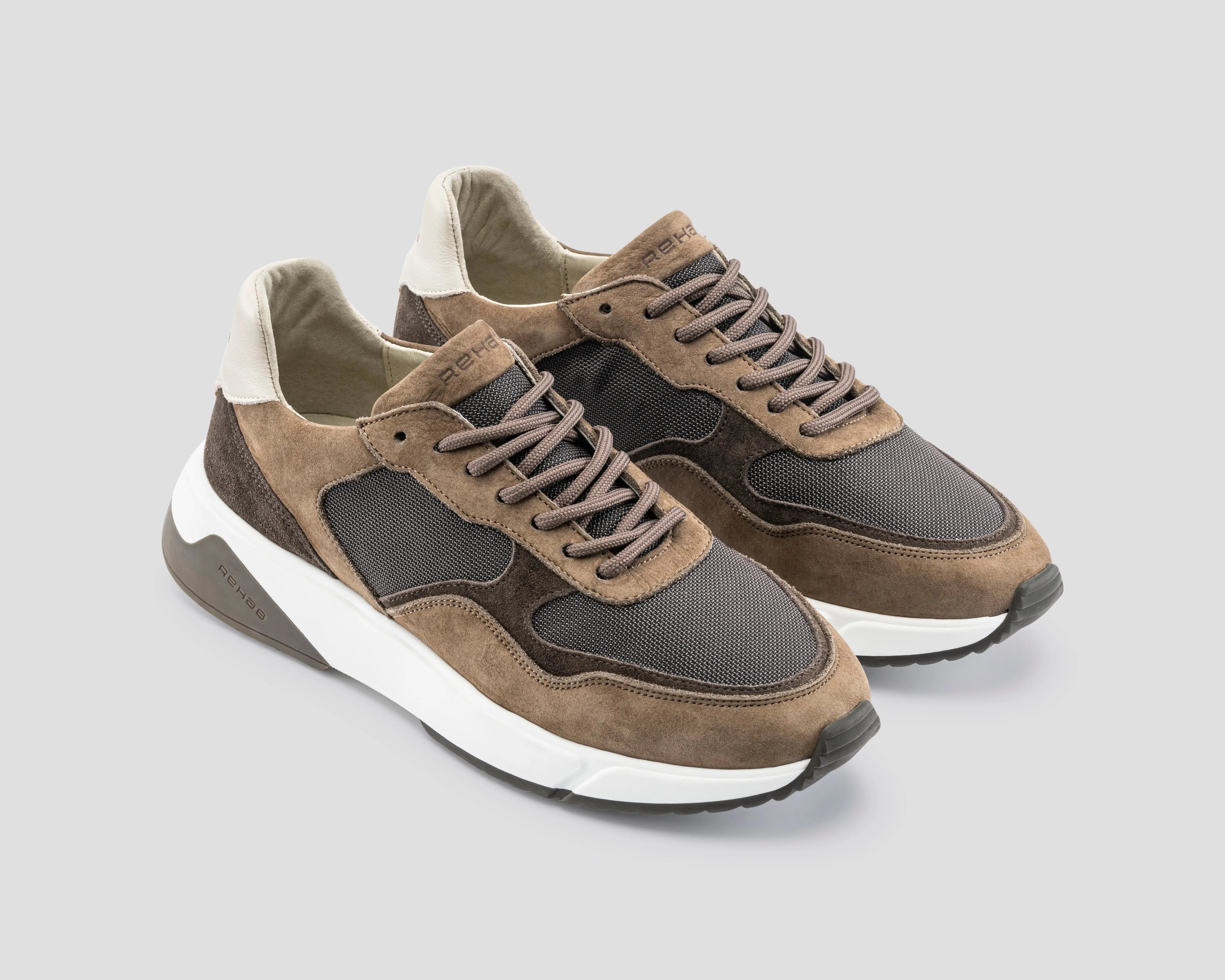 Booster Mix | Taupe-kleurige sneakers REHAB Footwear