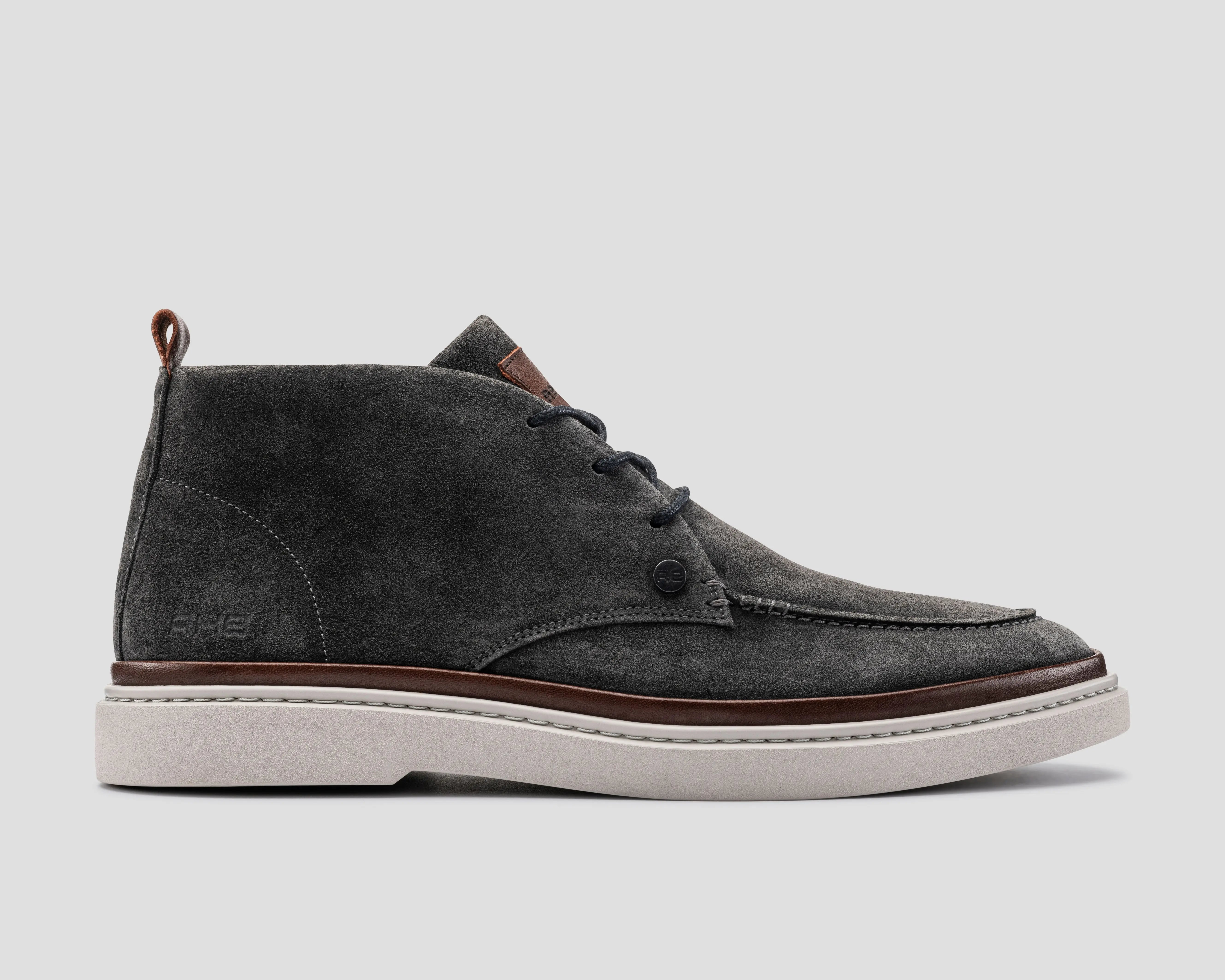 Hudson Sue | Donkergrijze veterschoenen REHAB Footwear
