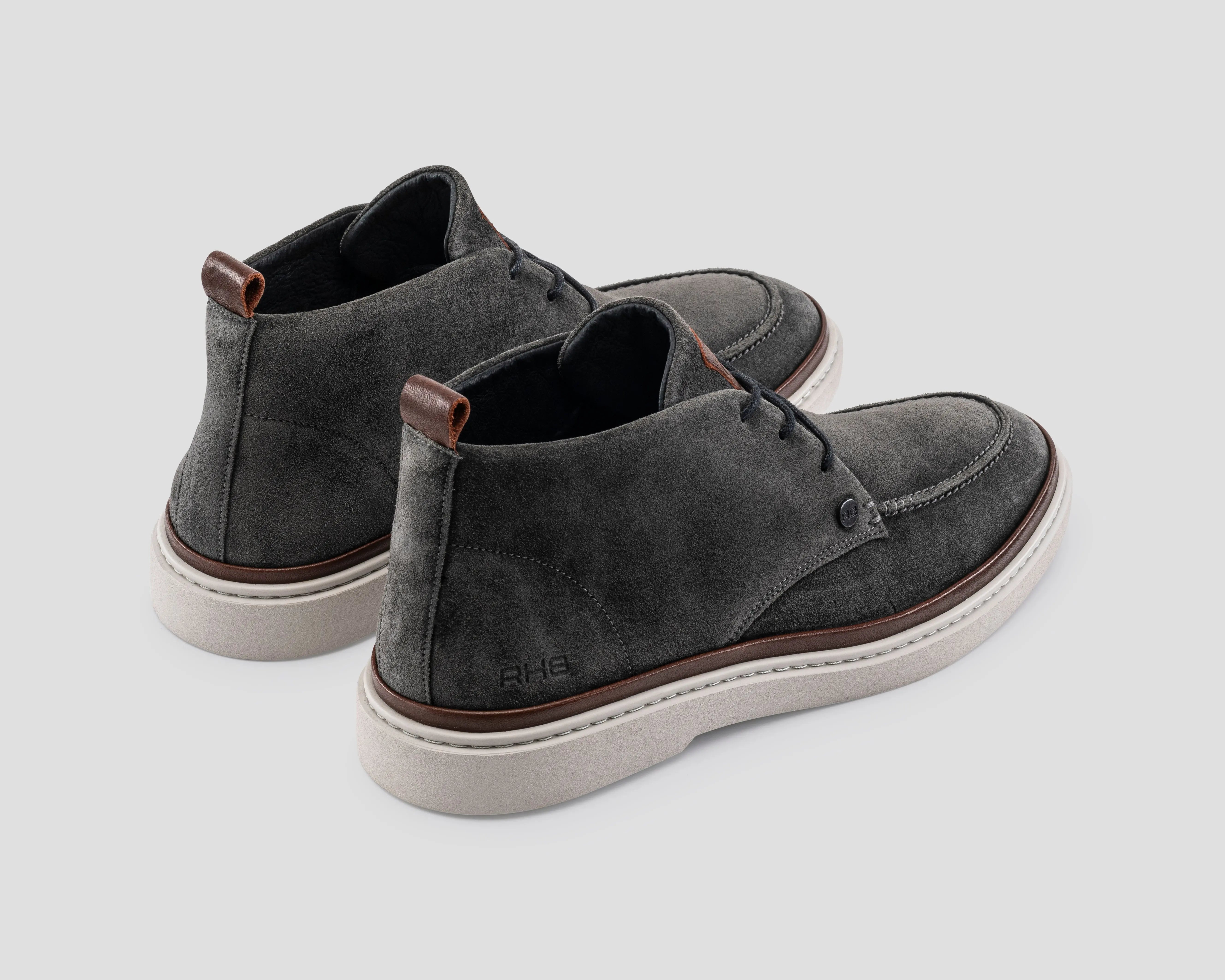 Hudson Sue | Donkergrijze veterschoenen REHAB Footwear