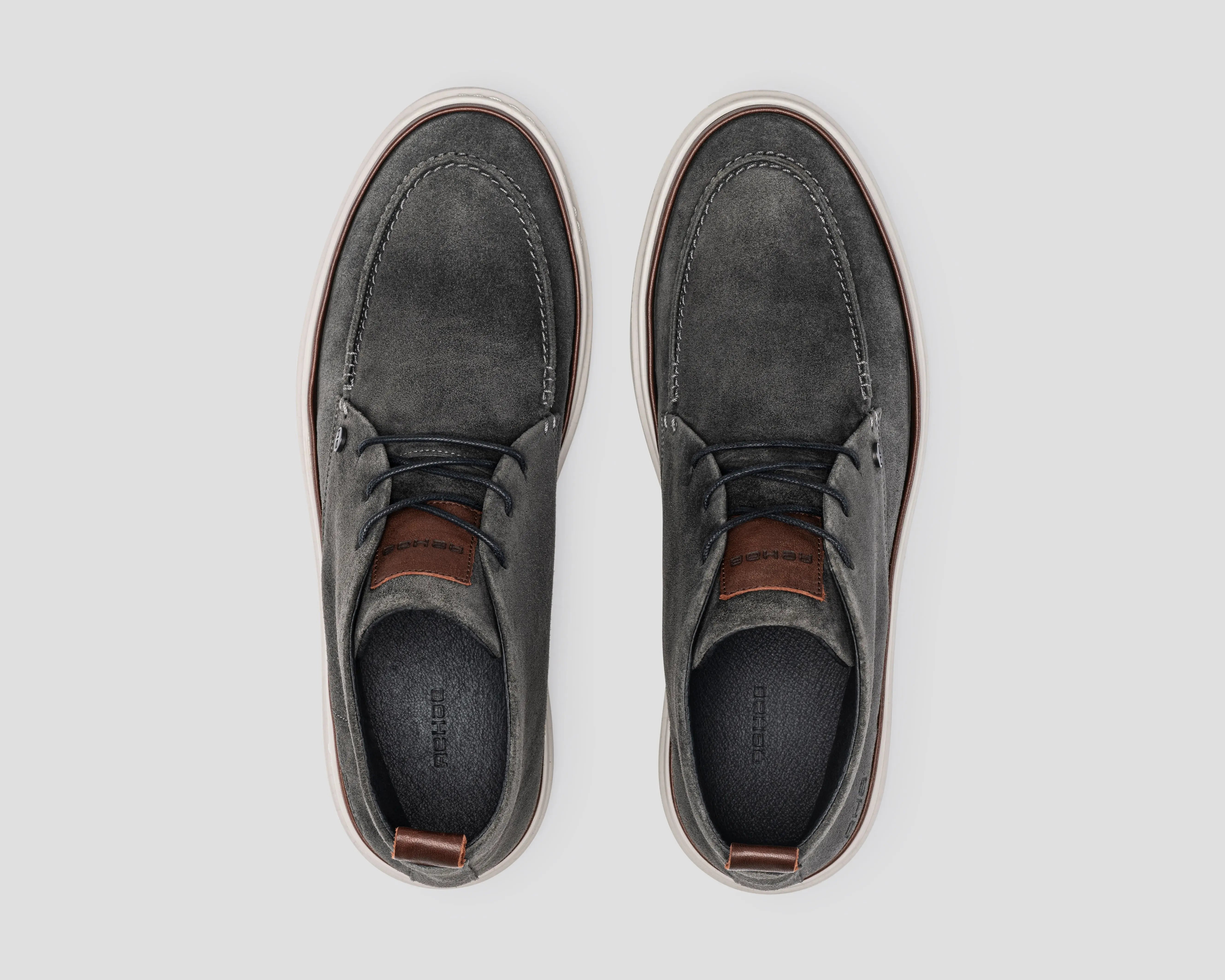 Hudson Sue | Donkergrijze veterschoenen REHAB Footwear