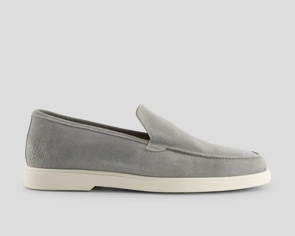 Simon | Lichtgrijze loafers REHAB Footwear
