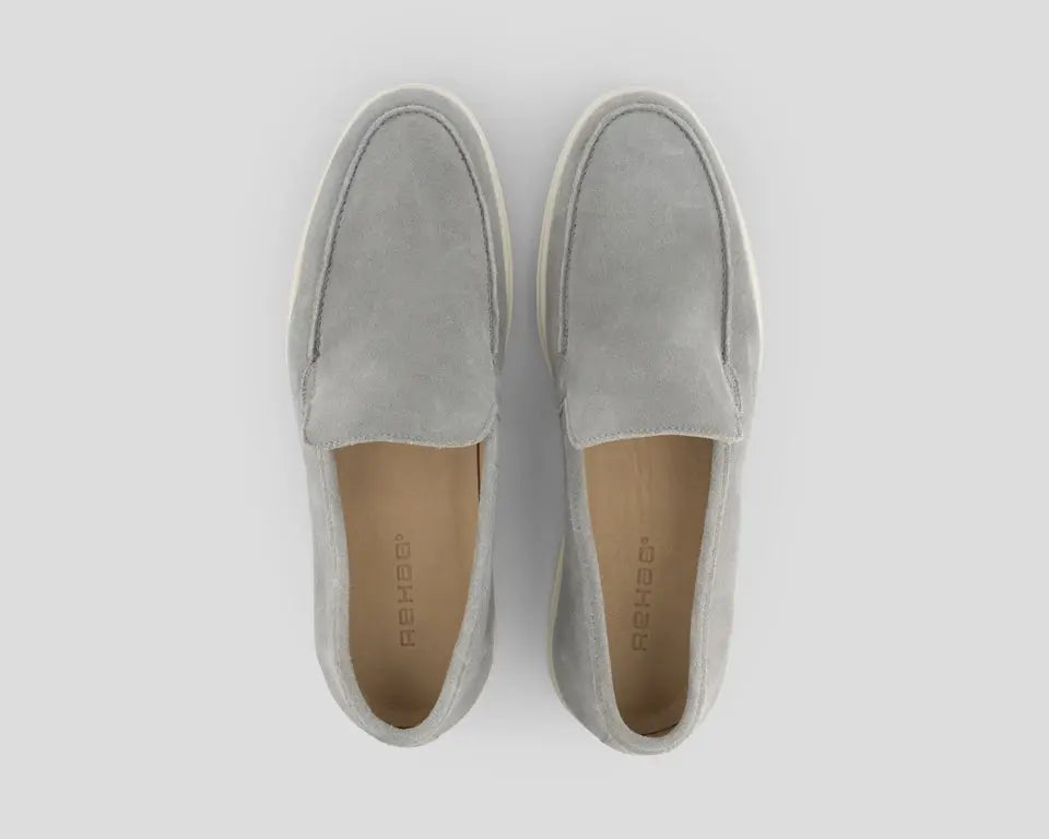 Simon | Lichtgrijze loafers REHAB Footwear