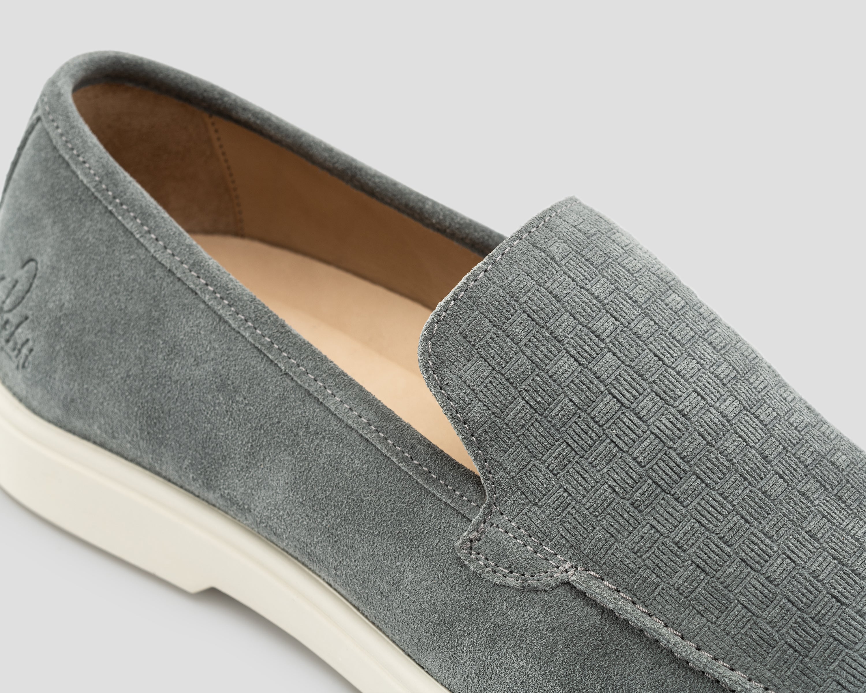 Simon Blocks | Grijs-blauwe loafer REHAB Footwear