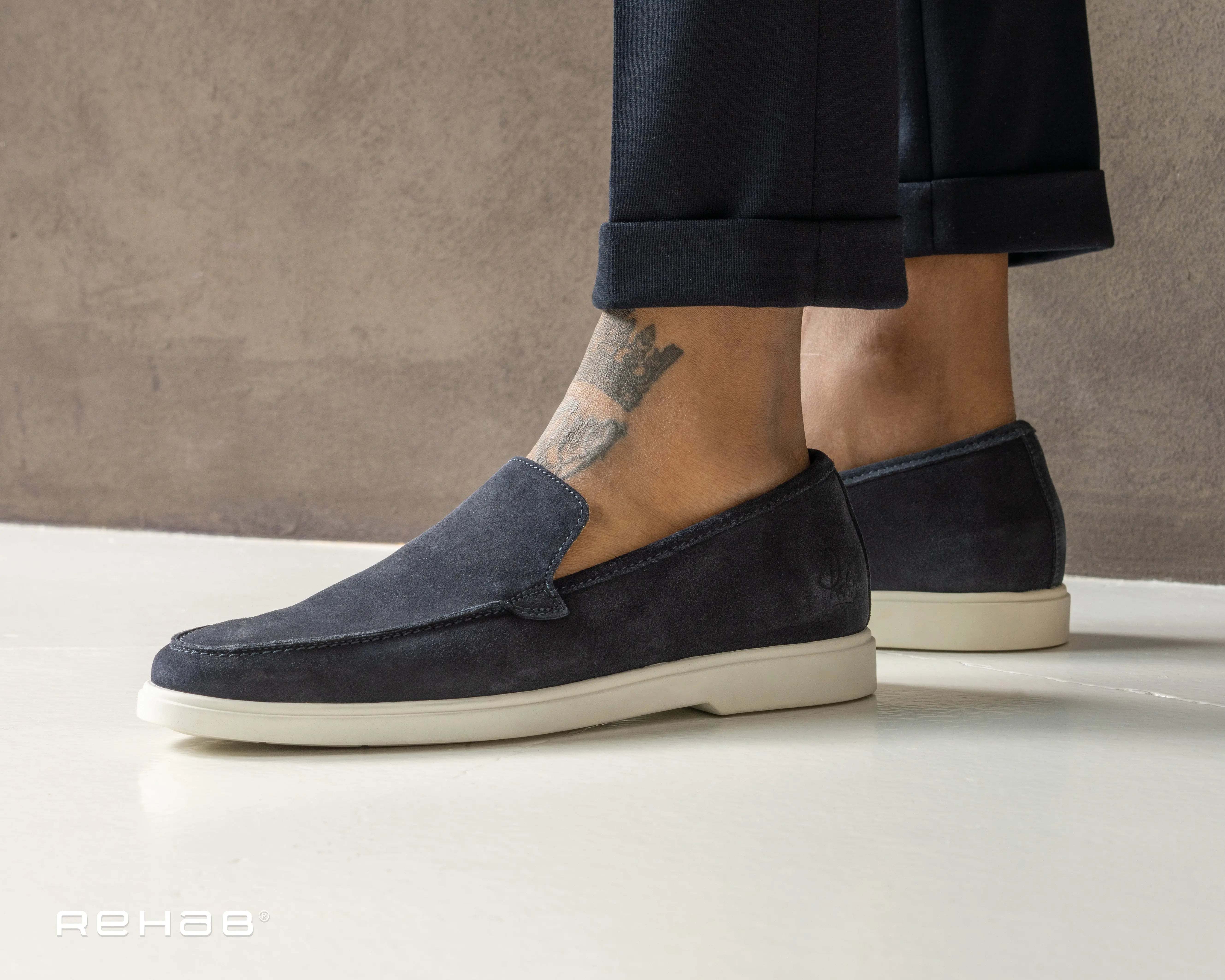Simon | Donkerblauwe loafer REHAB Footwear