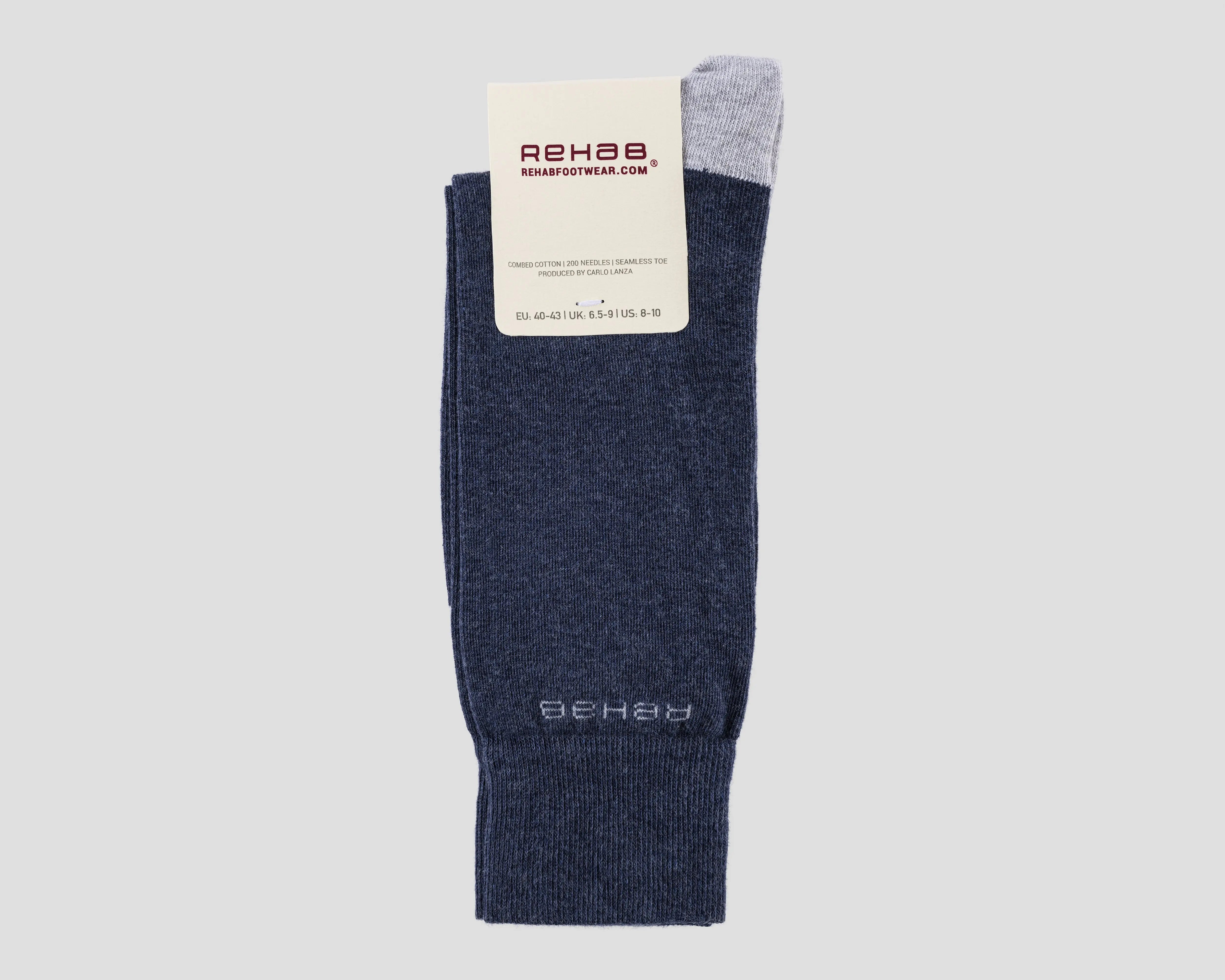 SOCK ESSENTIAL DKBLUE-GREY REHAB Footwear