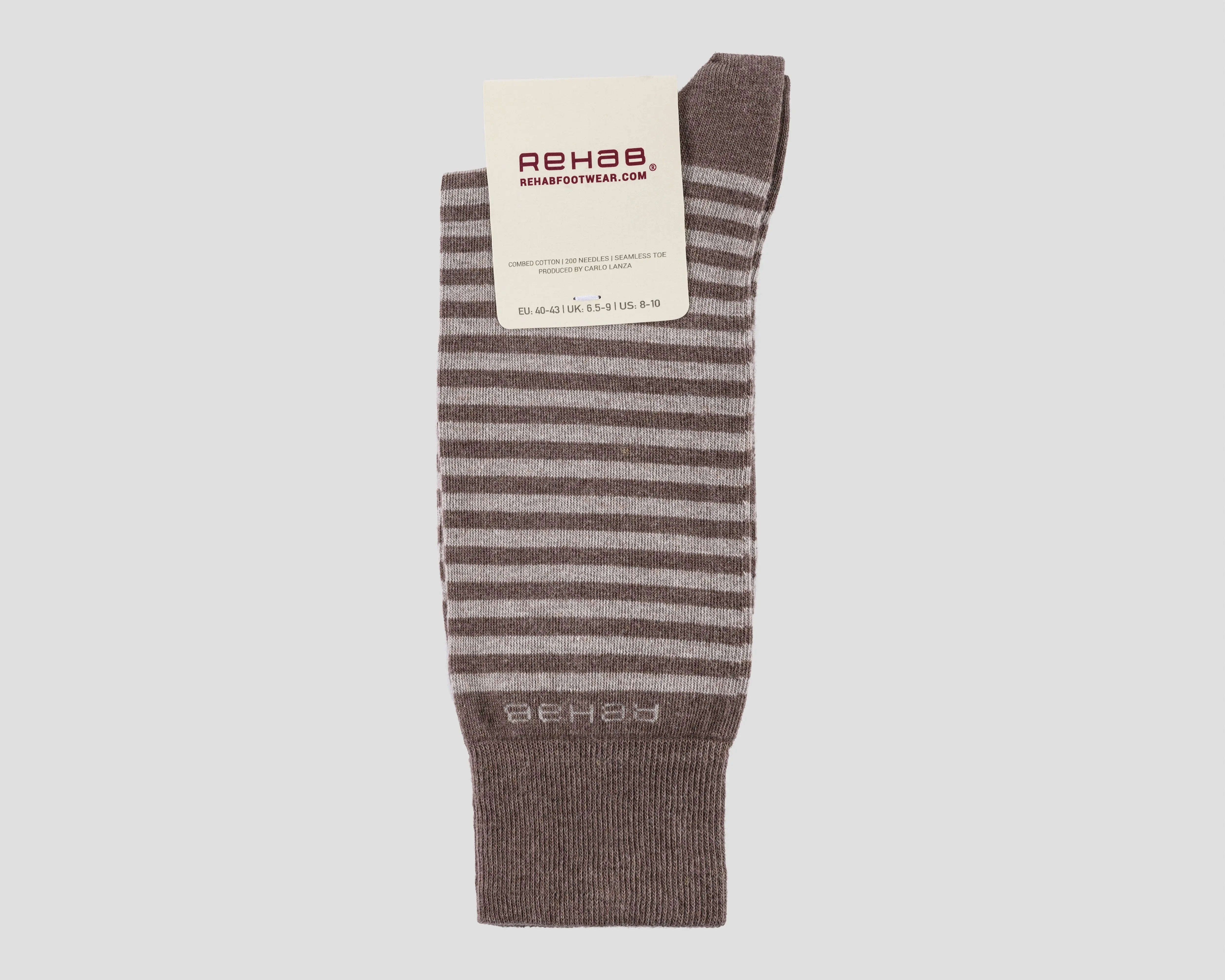 SOCK STRIPES BRWN-SND REHAB Footwear
