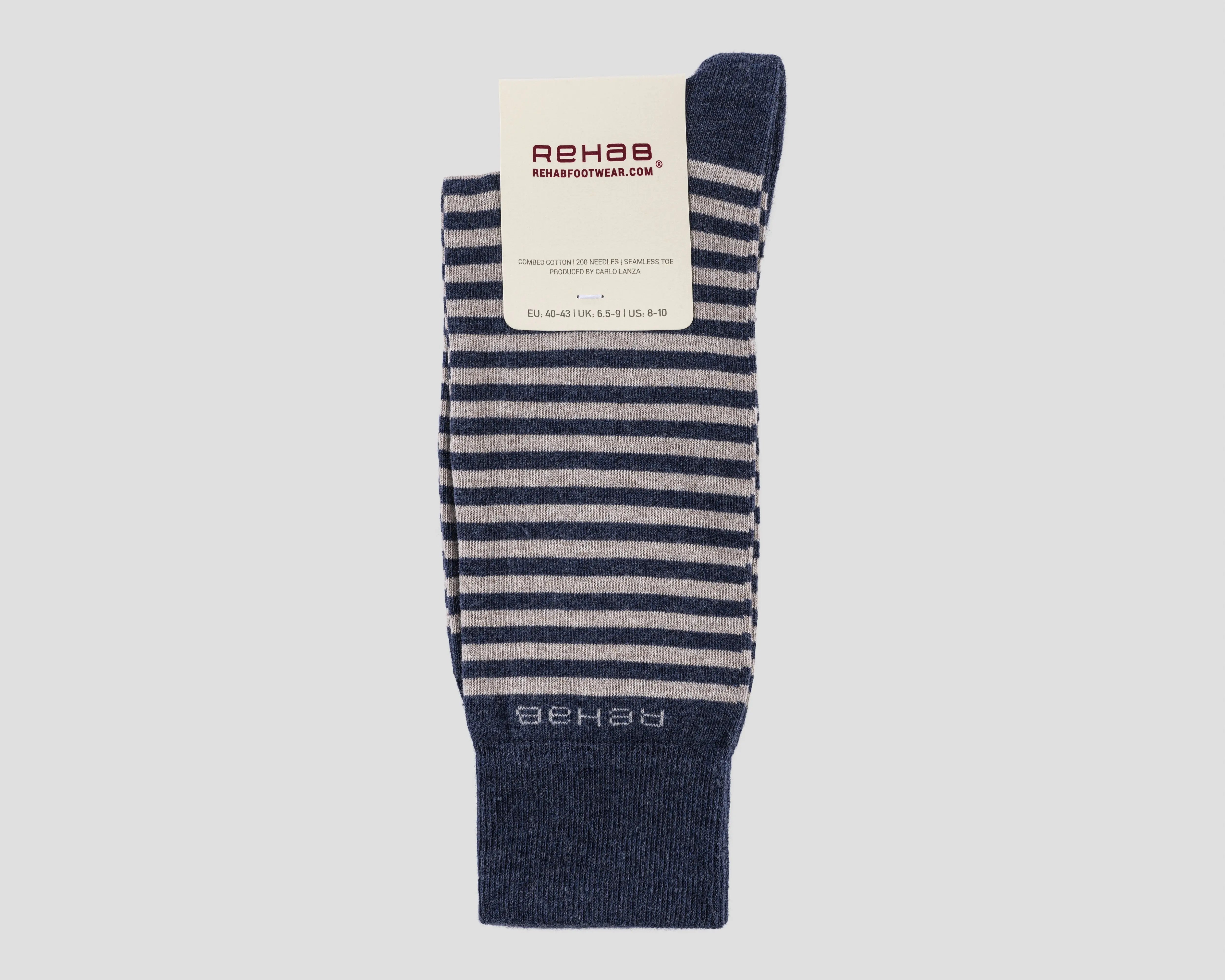 SOCK STRIPES DBLU-SND REHAB Footwear